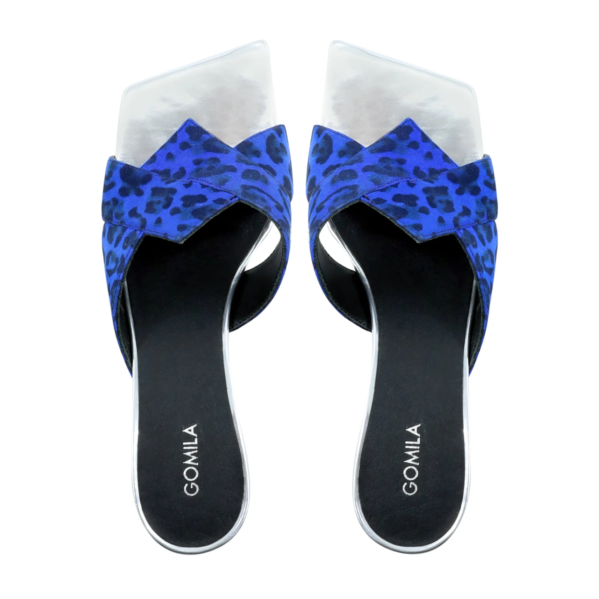 Belle - Women's Blue and Black Heel