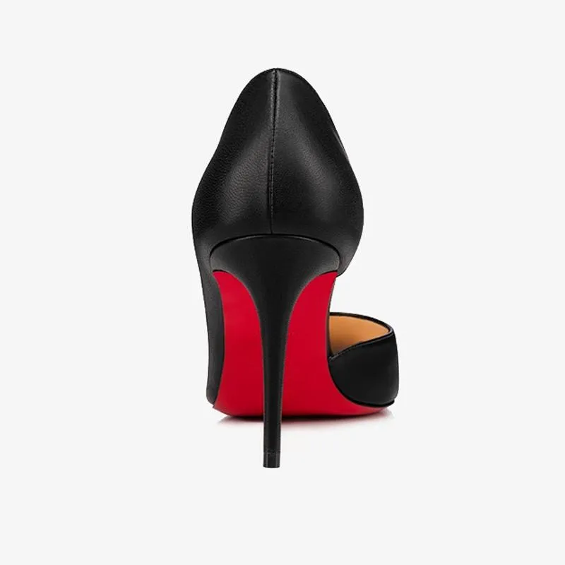 Black Shiny Calf Leather Pump