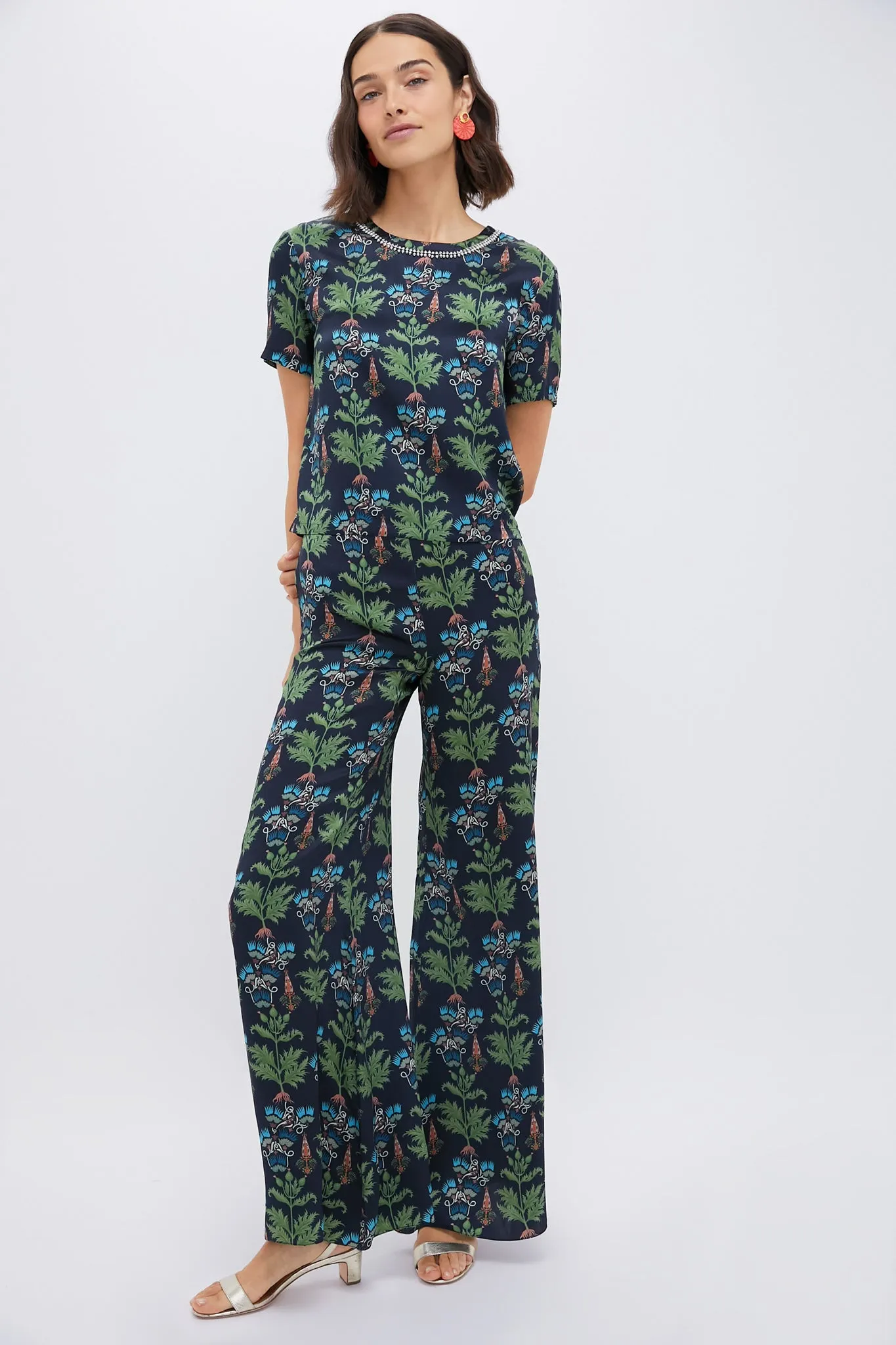 Blue Persian Botanic Blair Pants