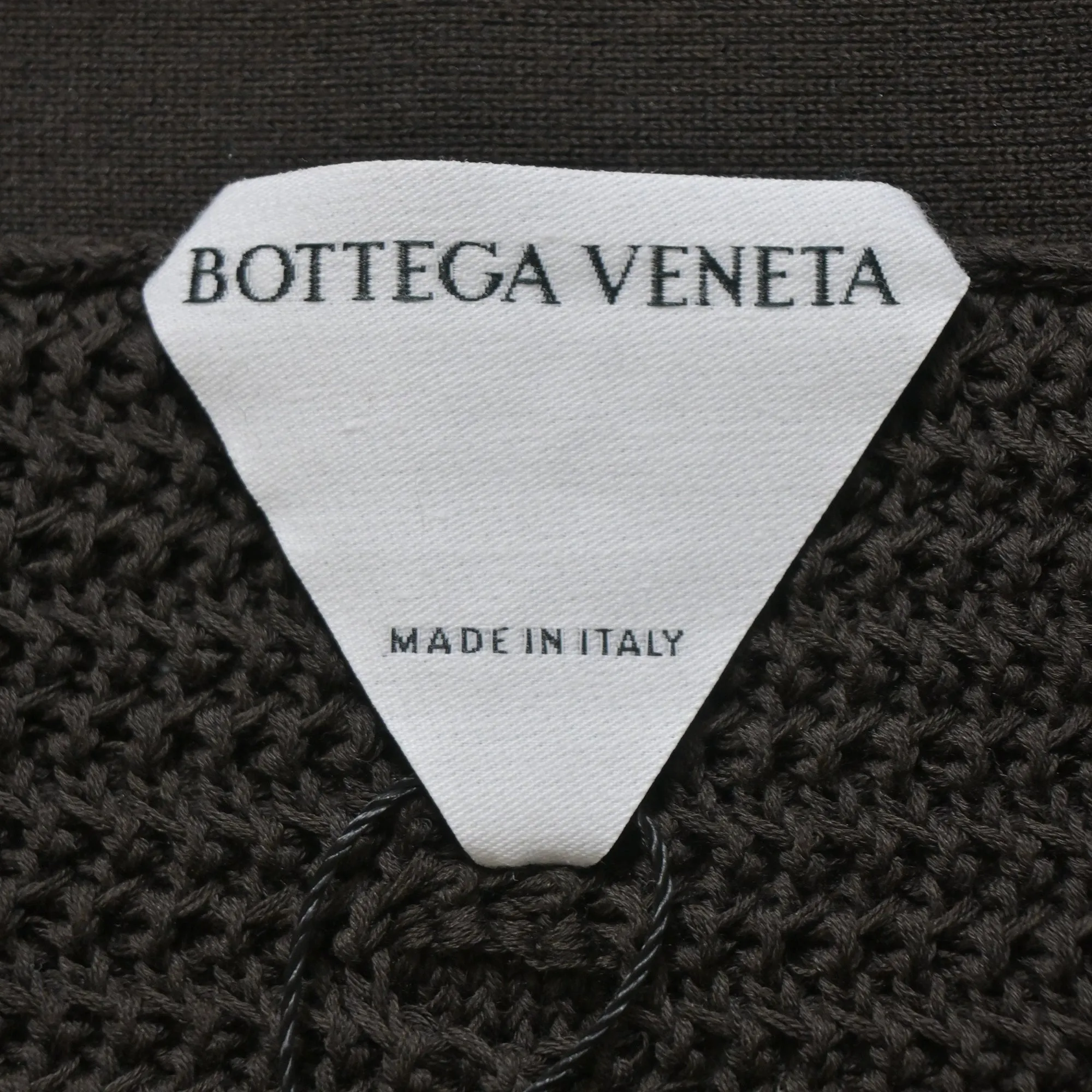 Bottega Veneta Mini Knitted Fringed Skirt in Green Cotton