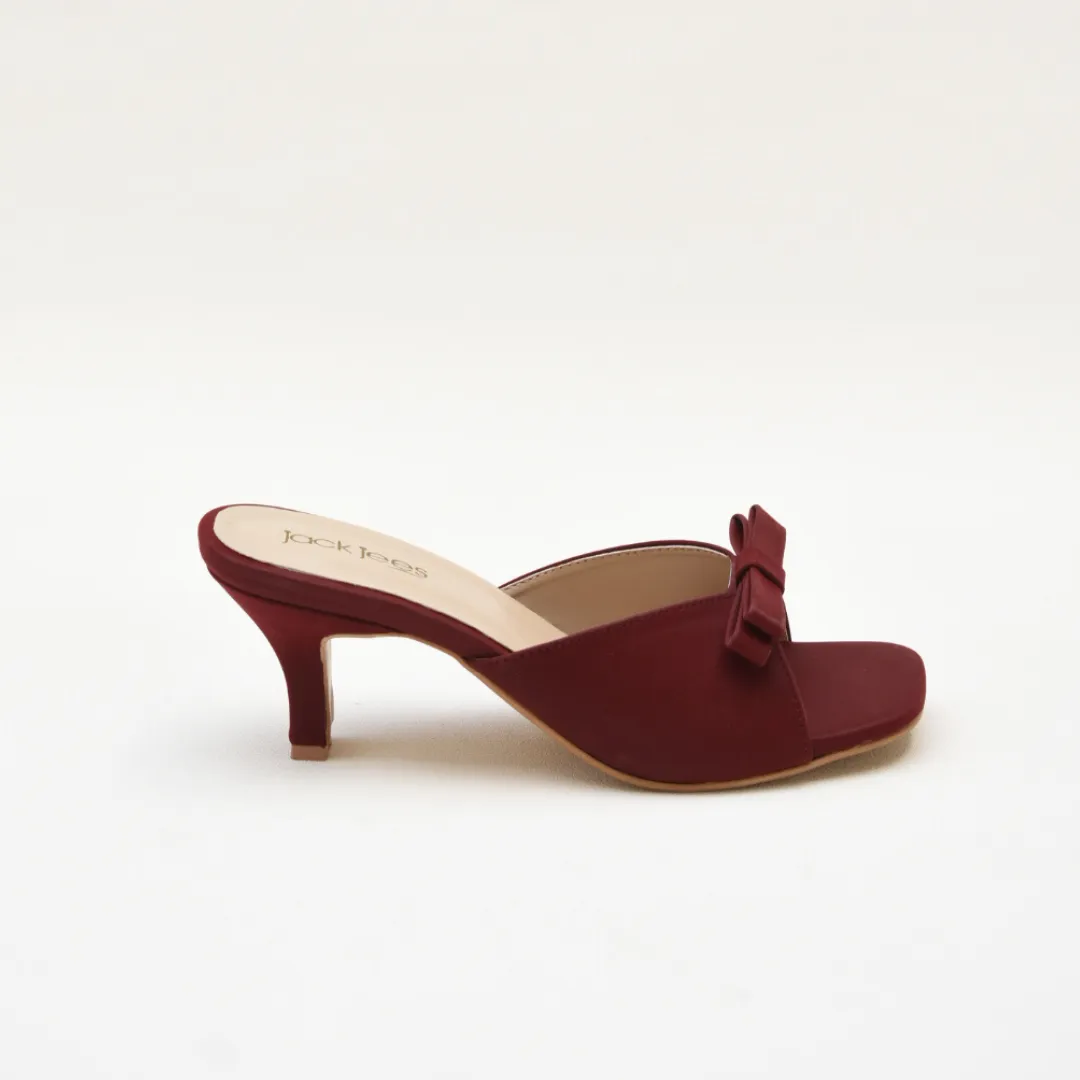 Bow Slip Mule Maroon