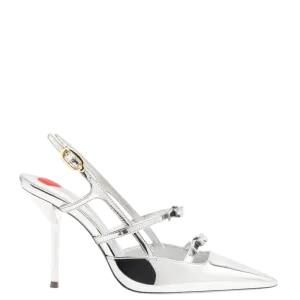 Brooks Pump In Silver Specchio by Larroudé