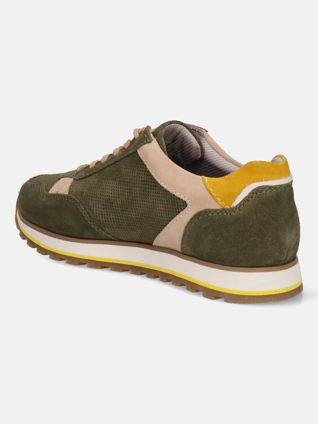 bugatti Dark Green Suede Sneakers