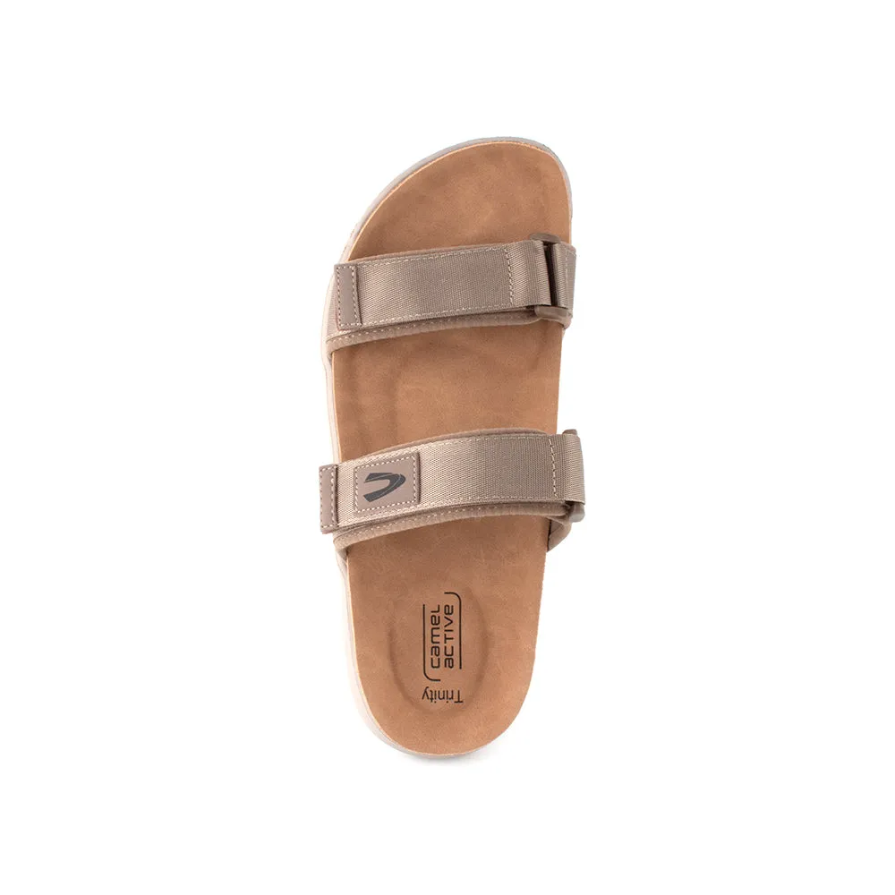 camel active Women Trinity Slip-On Sandals -792301-CV01SV-6-KHAKI