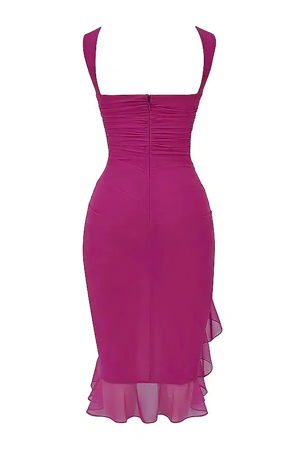 Caprice – Stretch mesh – Black dress