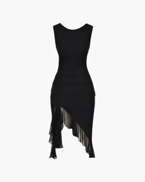 Caprice – Stretch mesh – Black dress