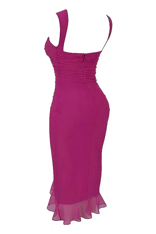 Caprice – Stretch mesh – Black dress