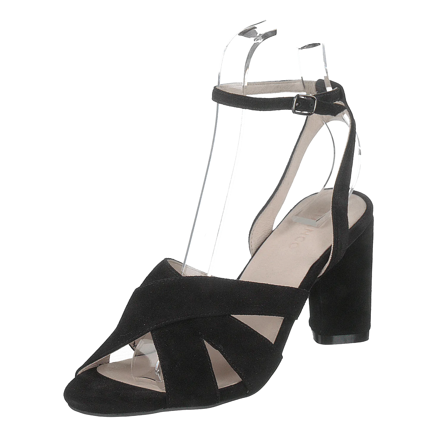 Carlie Suede Sandal 101 - Black 1