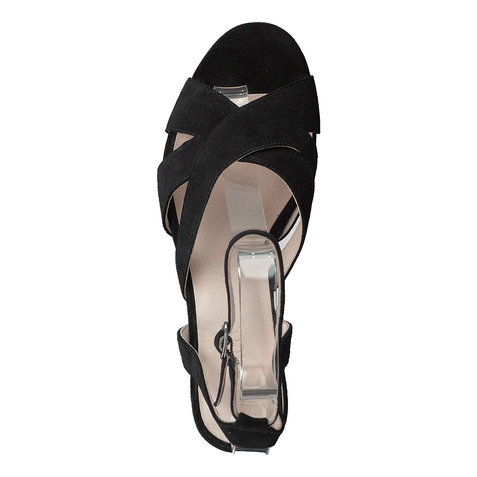 Carlie Suede Sandal 101 - Black 1