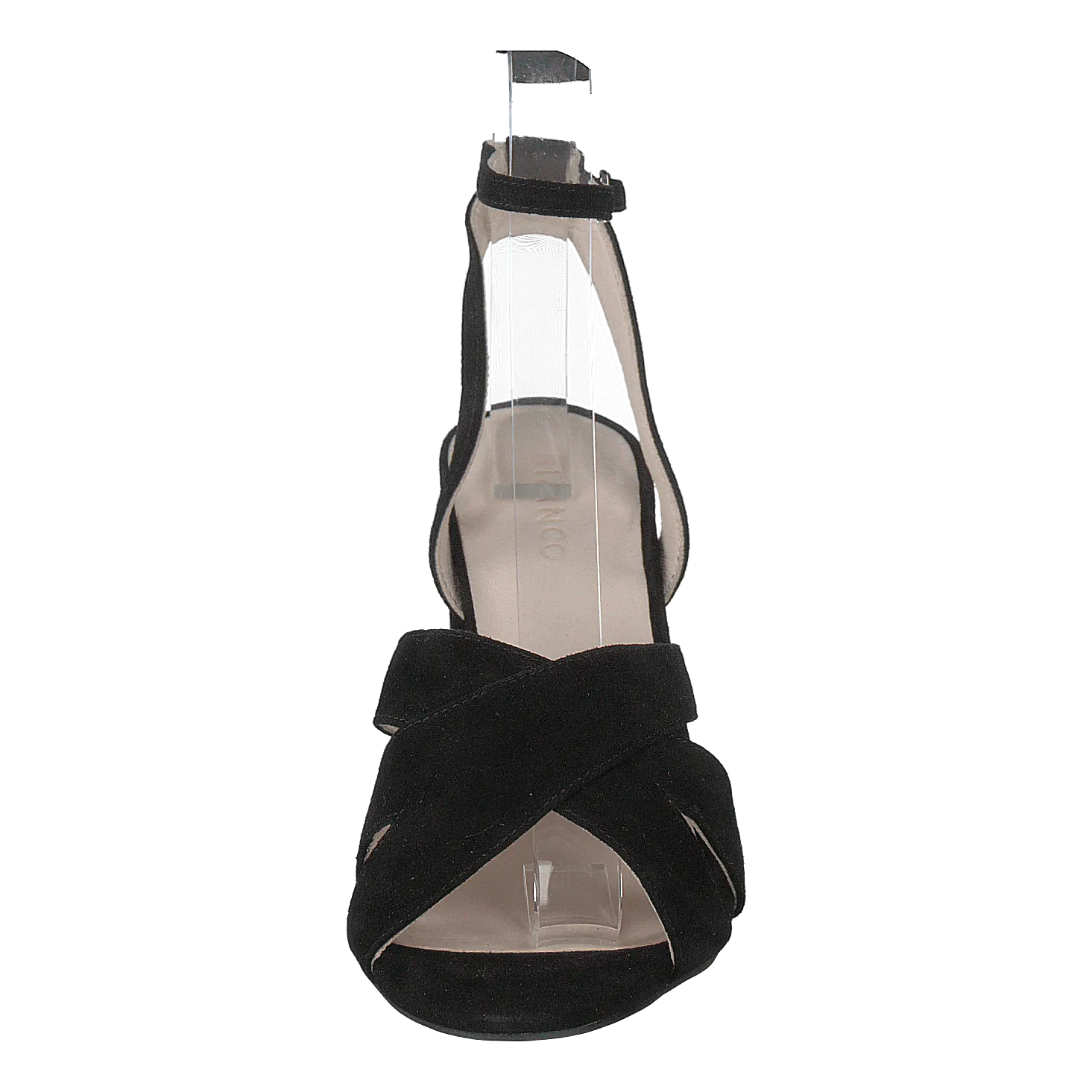 Carlie Suede Sandal 101 - Black 1