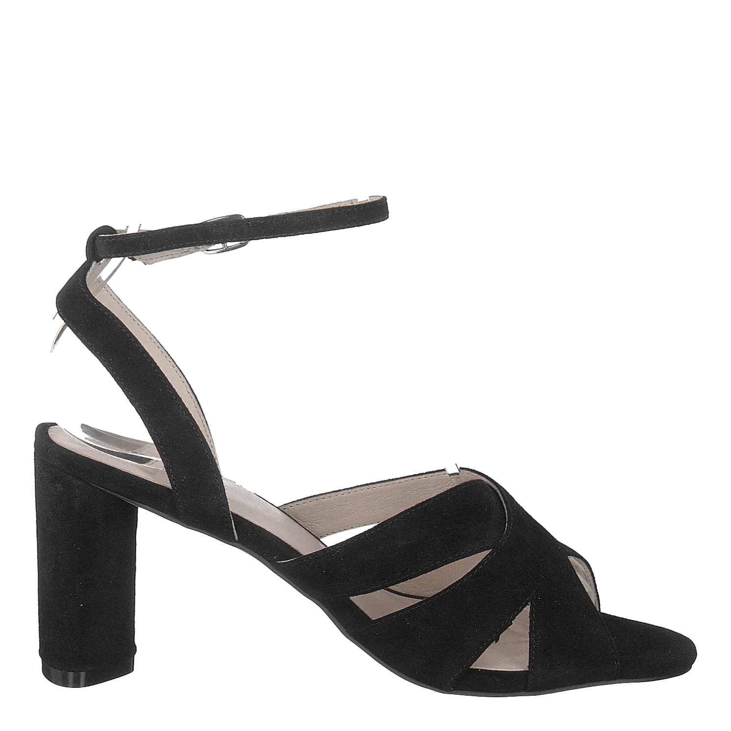 Carlie Suede Sandal 101 - Black 1