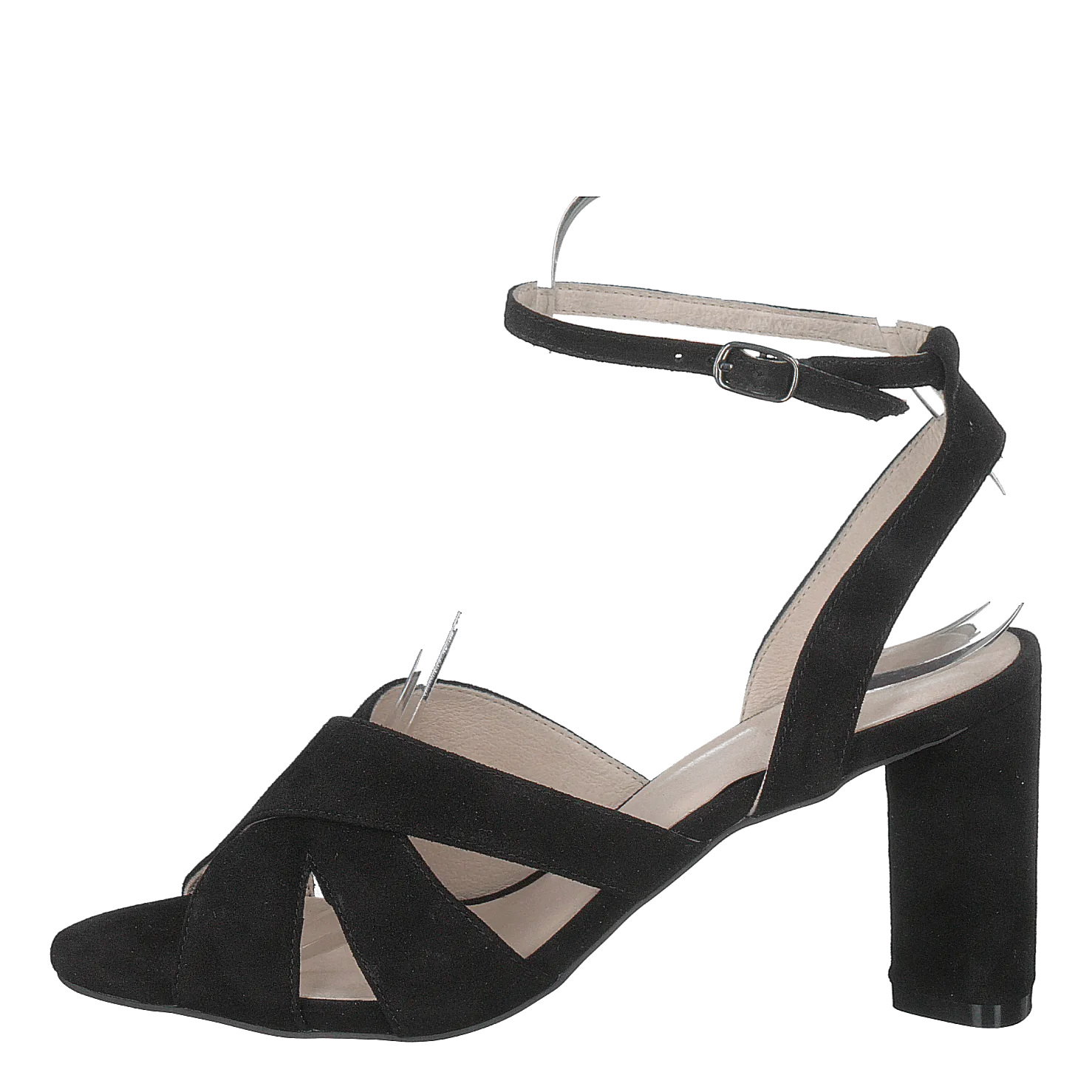 Carlie Suede Sandal 101 - Black 1