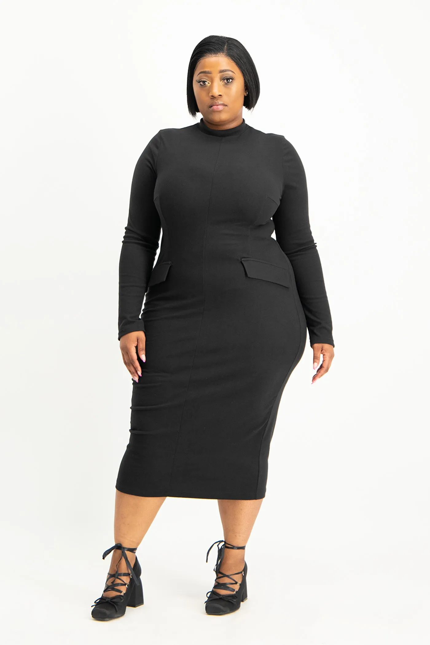 Carmella Long Sleeve Midi Dress