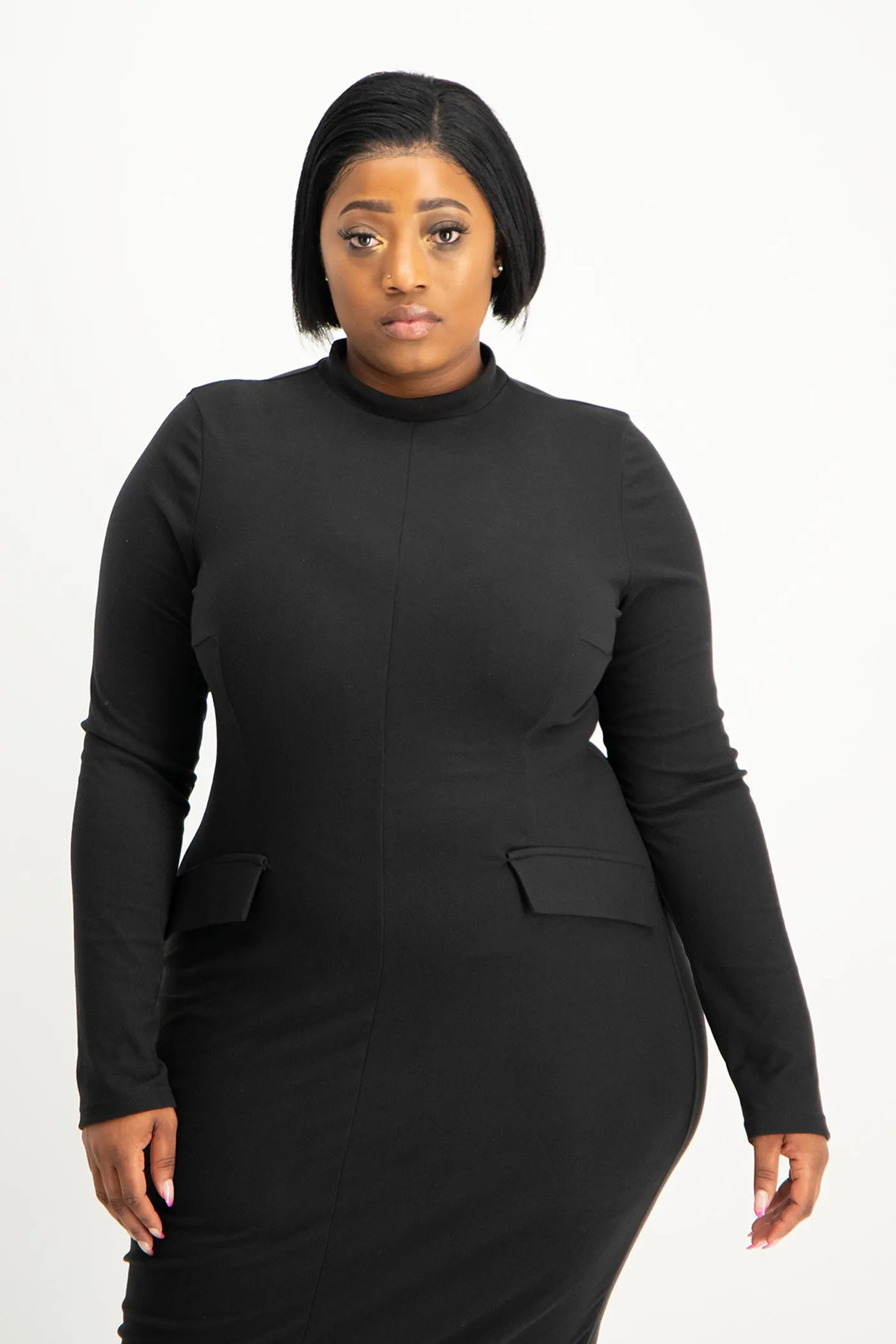 Carmella Long Sleeve Midi Dress