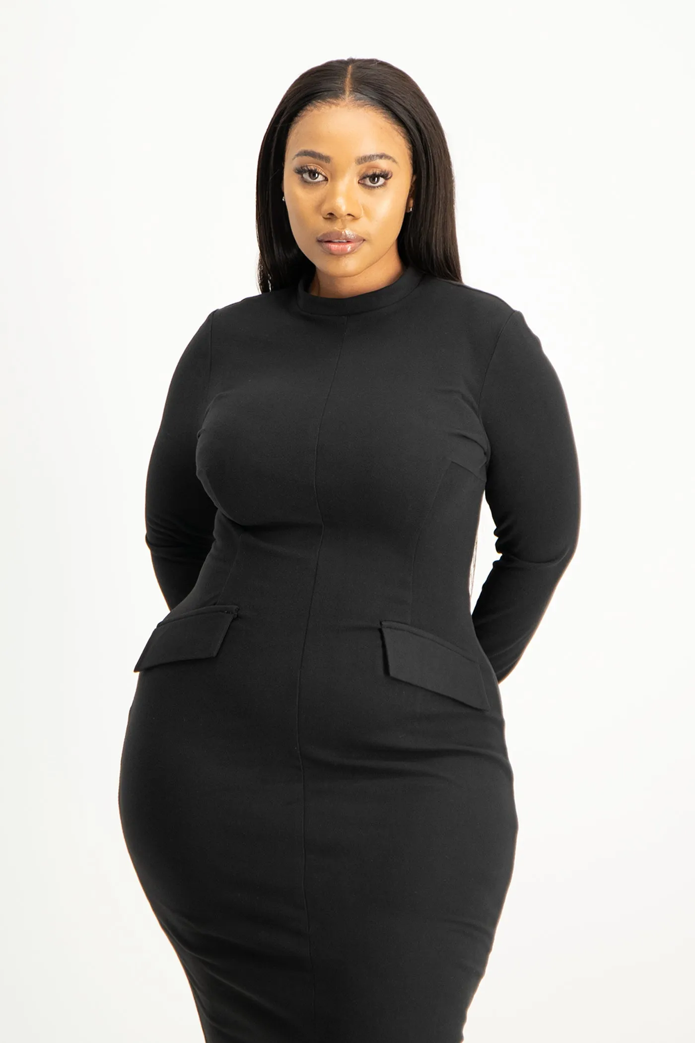 Carmella Long Sleeve Midi Dress