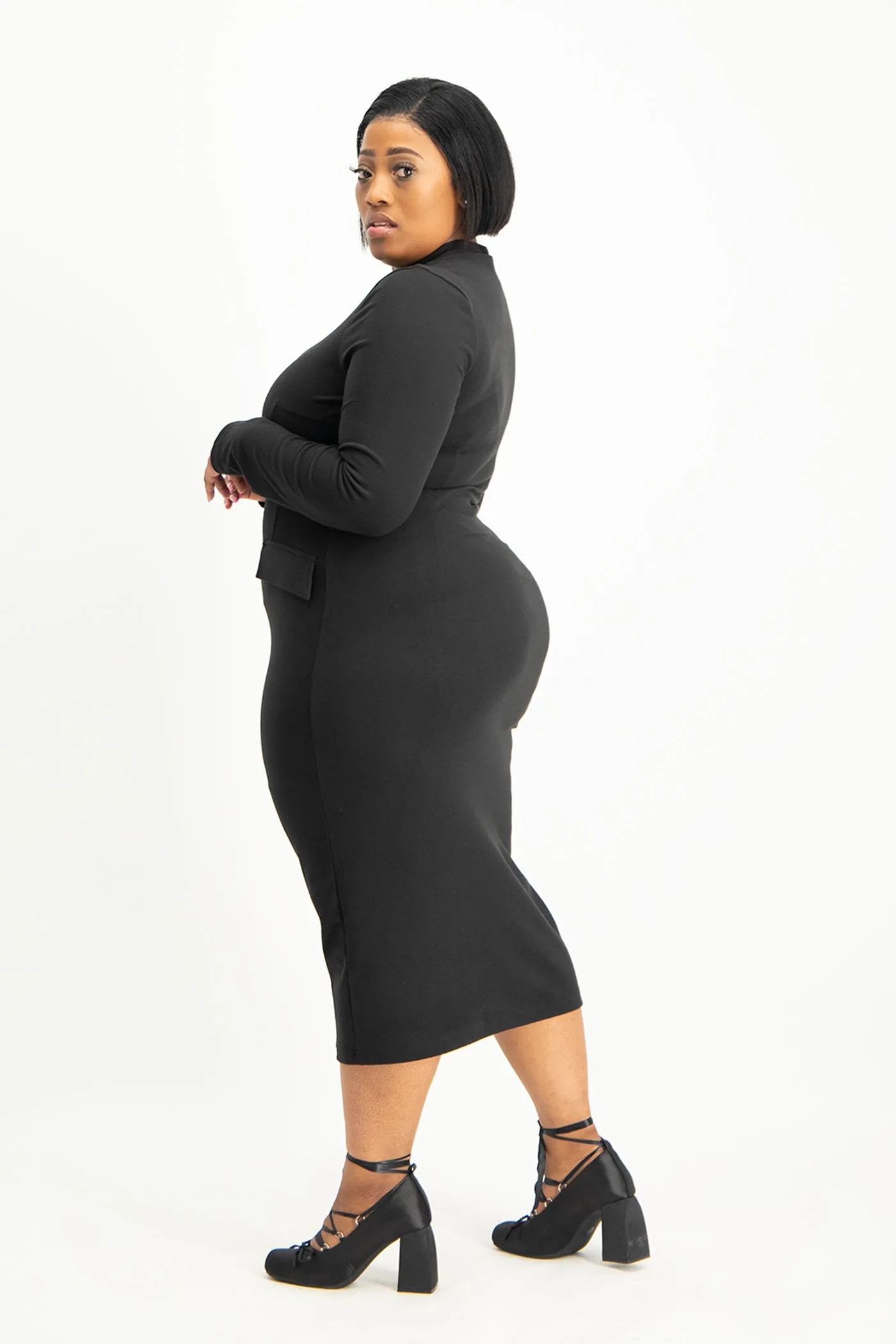 Carmella Long Sleeve Midi Dress
