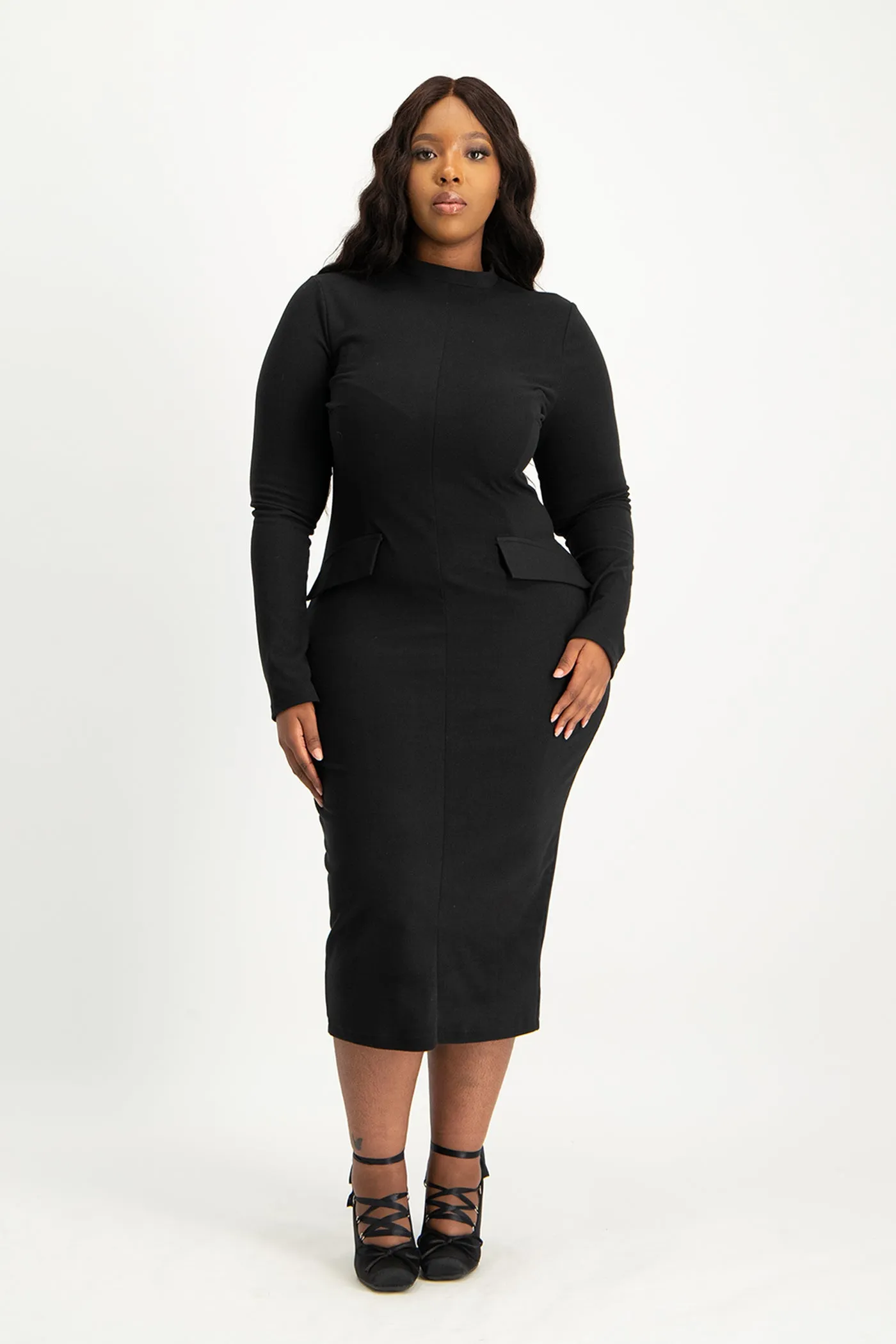 Carmella Long Sleeve Midi Dress