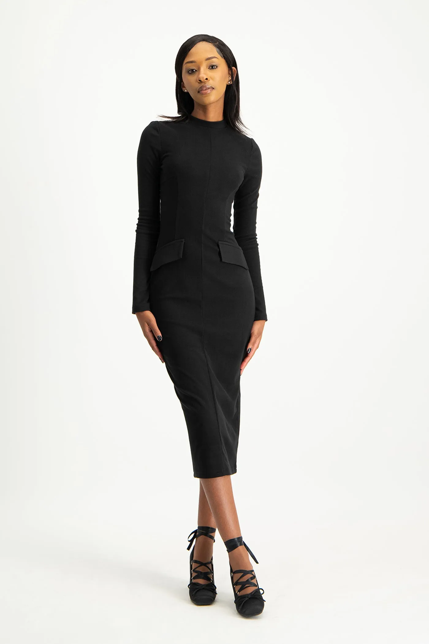 Carmella Long Sleeve Midi Dress