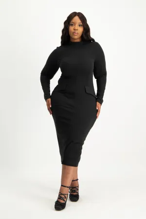 Carmella Long Sleeve Midi Dress