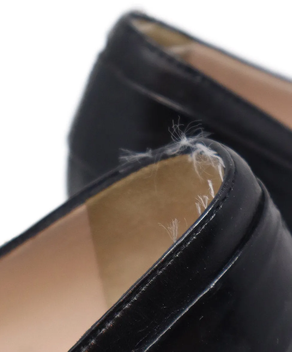 Chanel Black Leather Heels sz 9