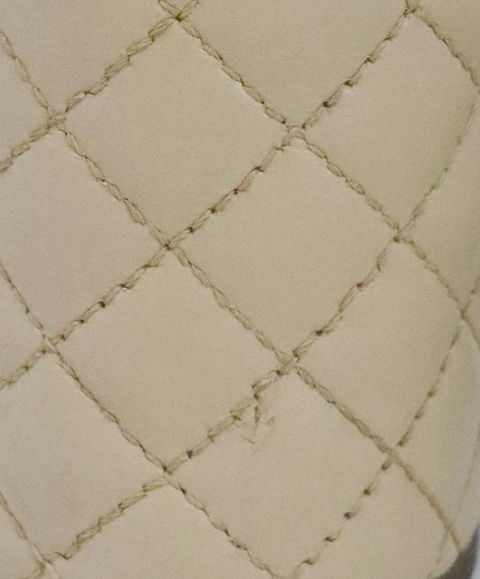 Chanel Tan Quilted Leather Heels sz 9