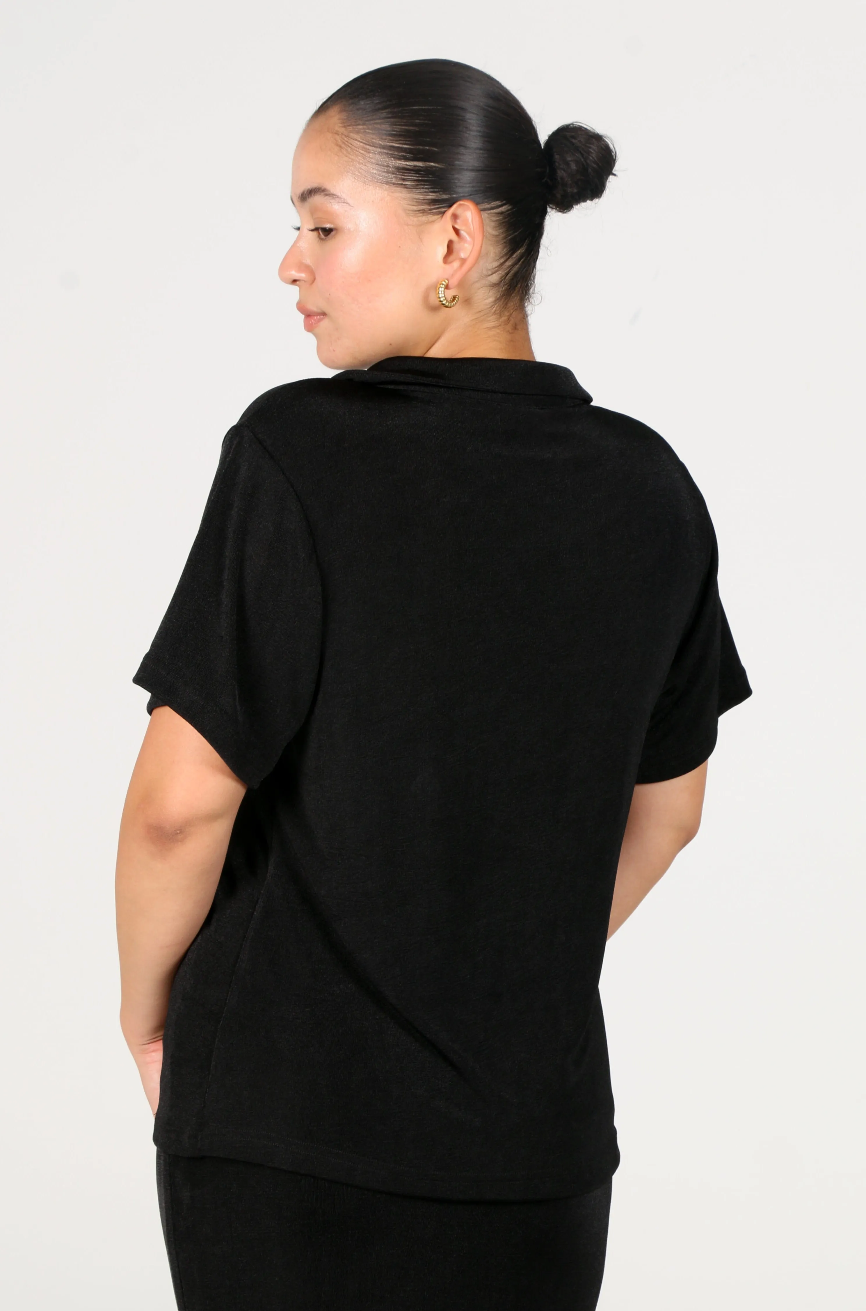 CHELSEA FULL LENGTH TOP BLACK