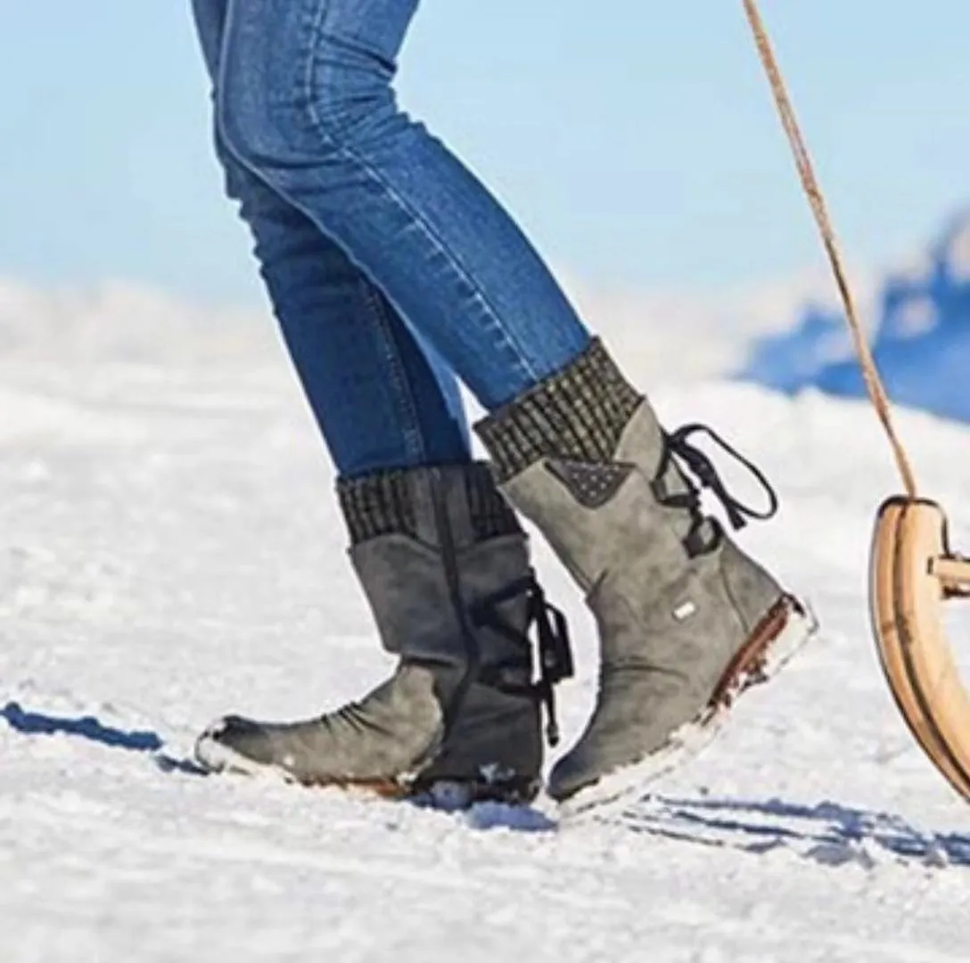 Chicvane New Autumn Winter Women's Zipper Closure Chunky Heel Ankle Boots