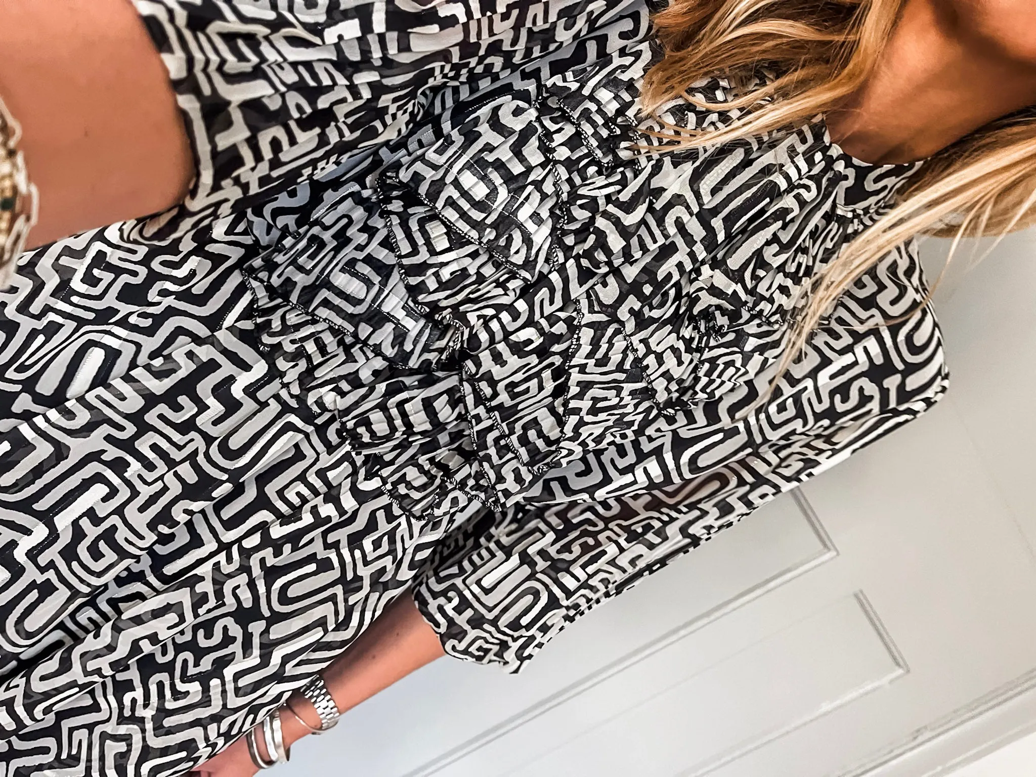 Chiffon Ruffle Dress