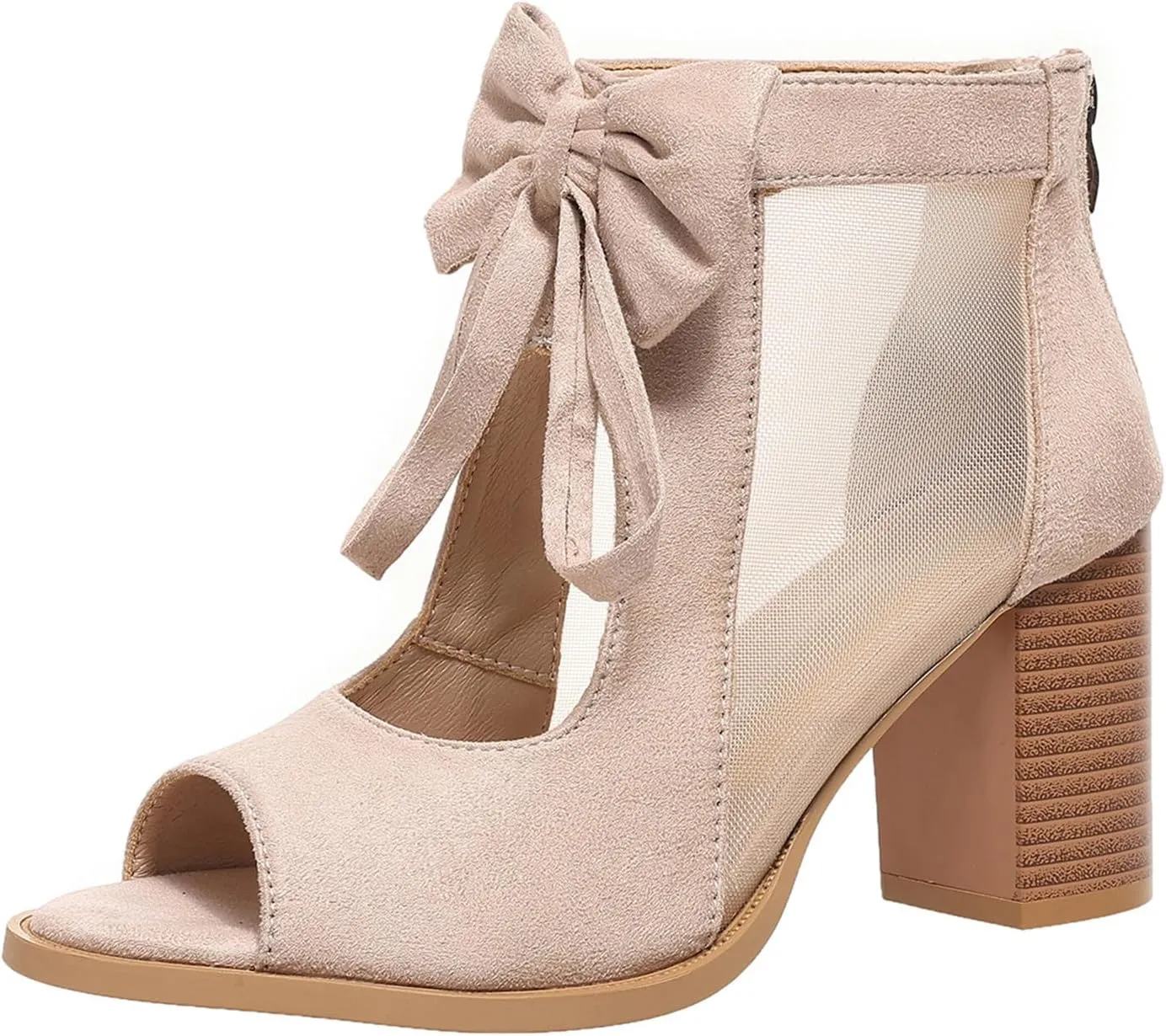 Chunky Heels For Women Dressy Open Toe Heeled Sandals Slip On Comfortable Ankle Strap Party Dress Wedding Pumps Shoes