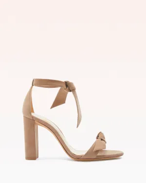 Clarita Block 90 Suede Cameo