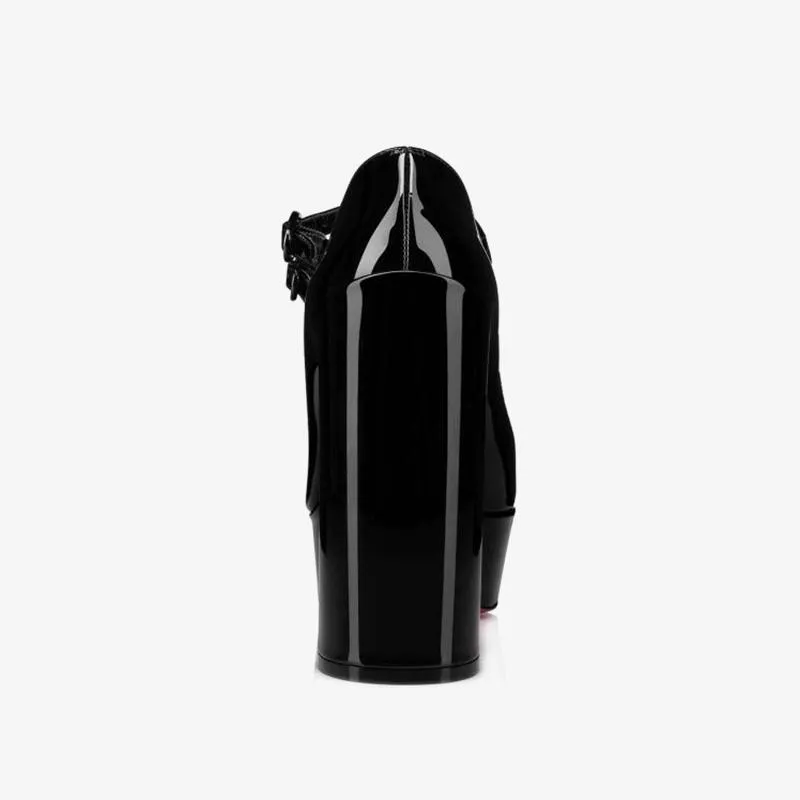 Comfortable Patent Leather Pump with 140mm Heel