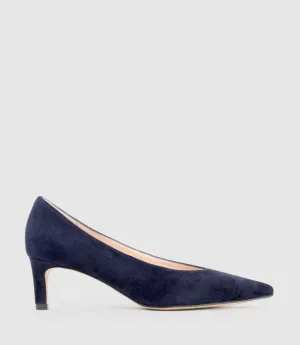 COSETTE55 Choked Up Pump in Navy Suede