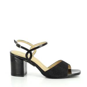 Dalessi Distinct Black Slingback Sandals