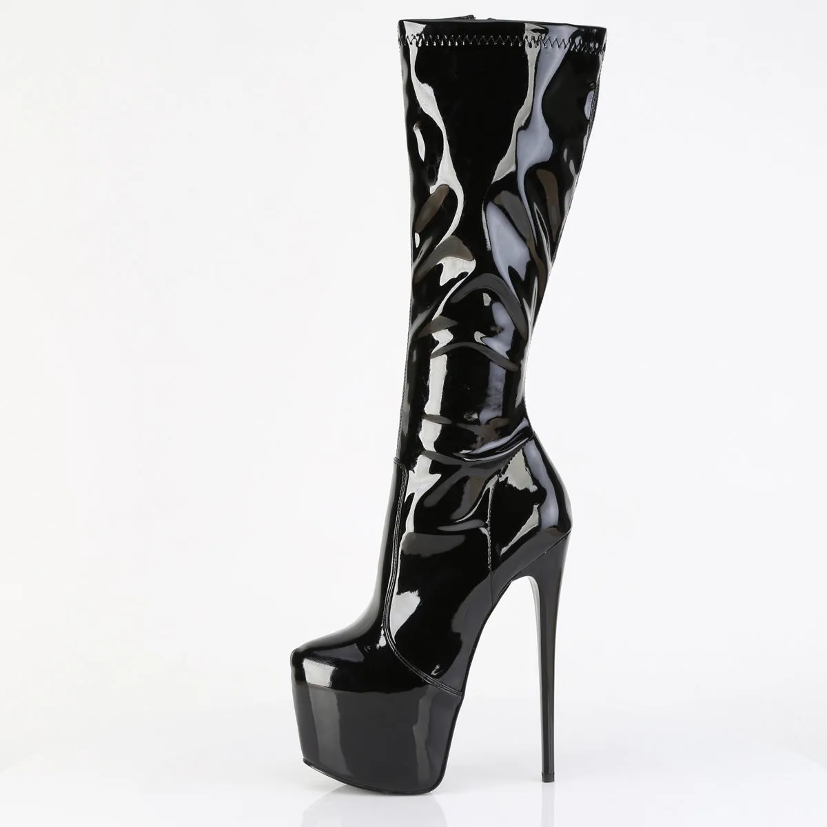 Dark Dominion Glossy Knee High Boots Jubilant-2000
