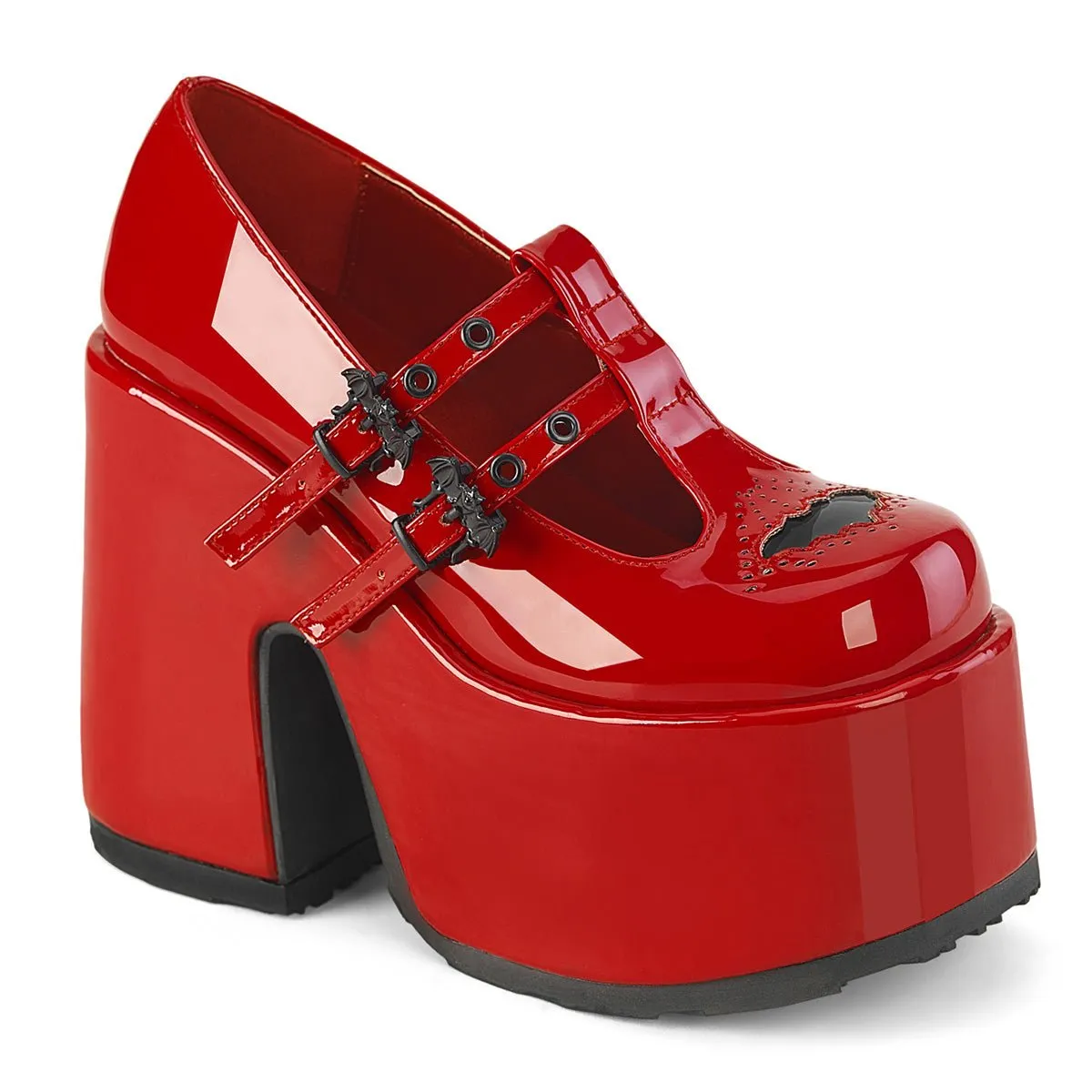 DemoniaCult Camel 55 Womens 5 Inch Heel, Mary-Jane Shoes