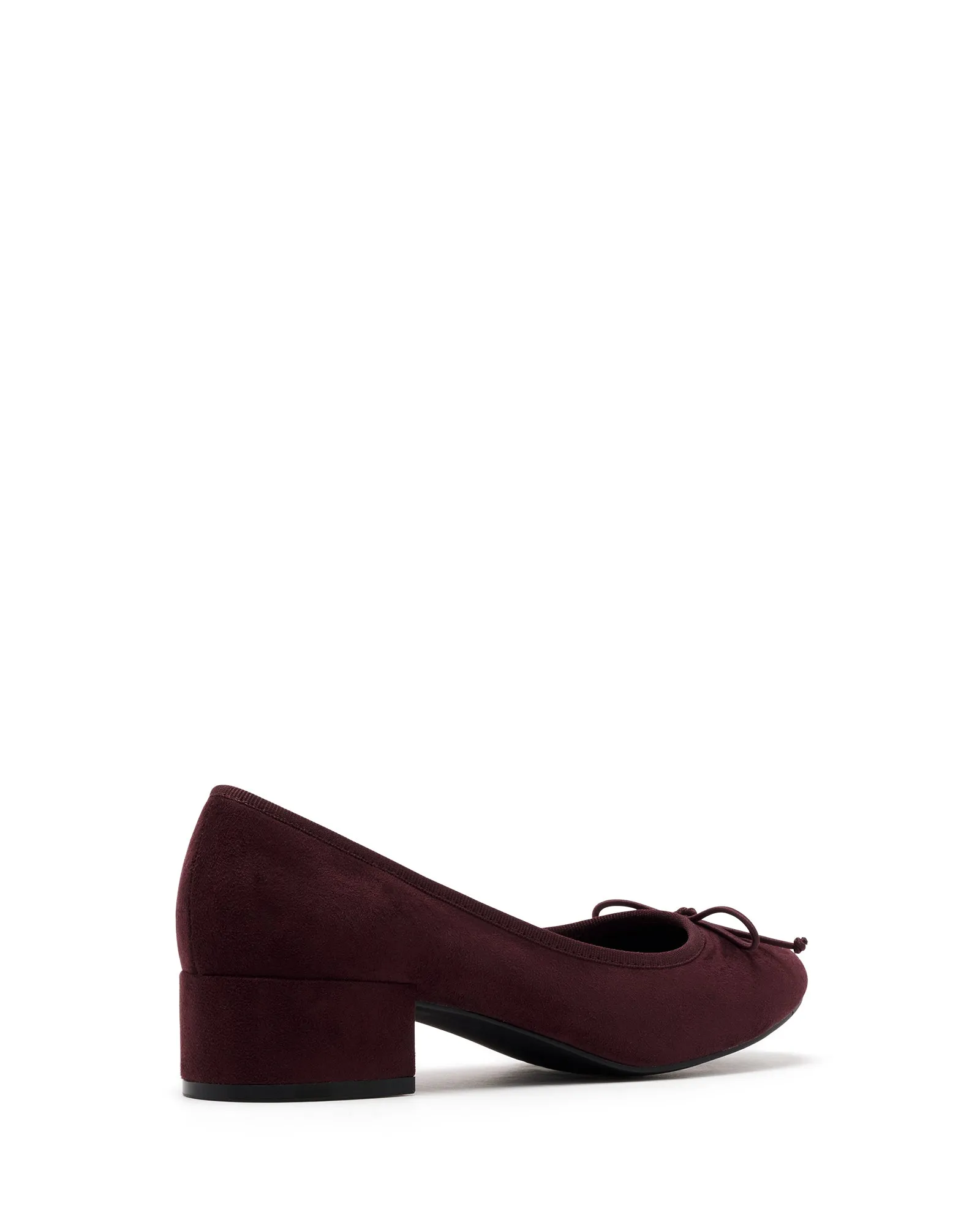 Diana Ballet Heel Bordeaux Microsuede
