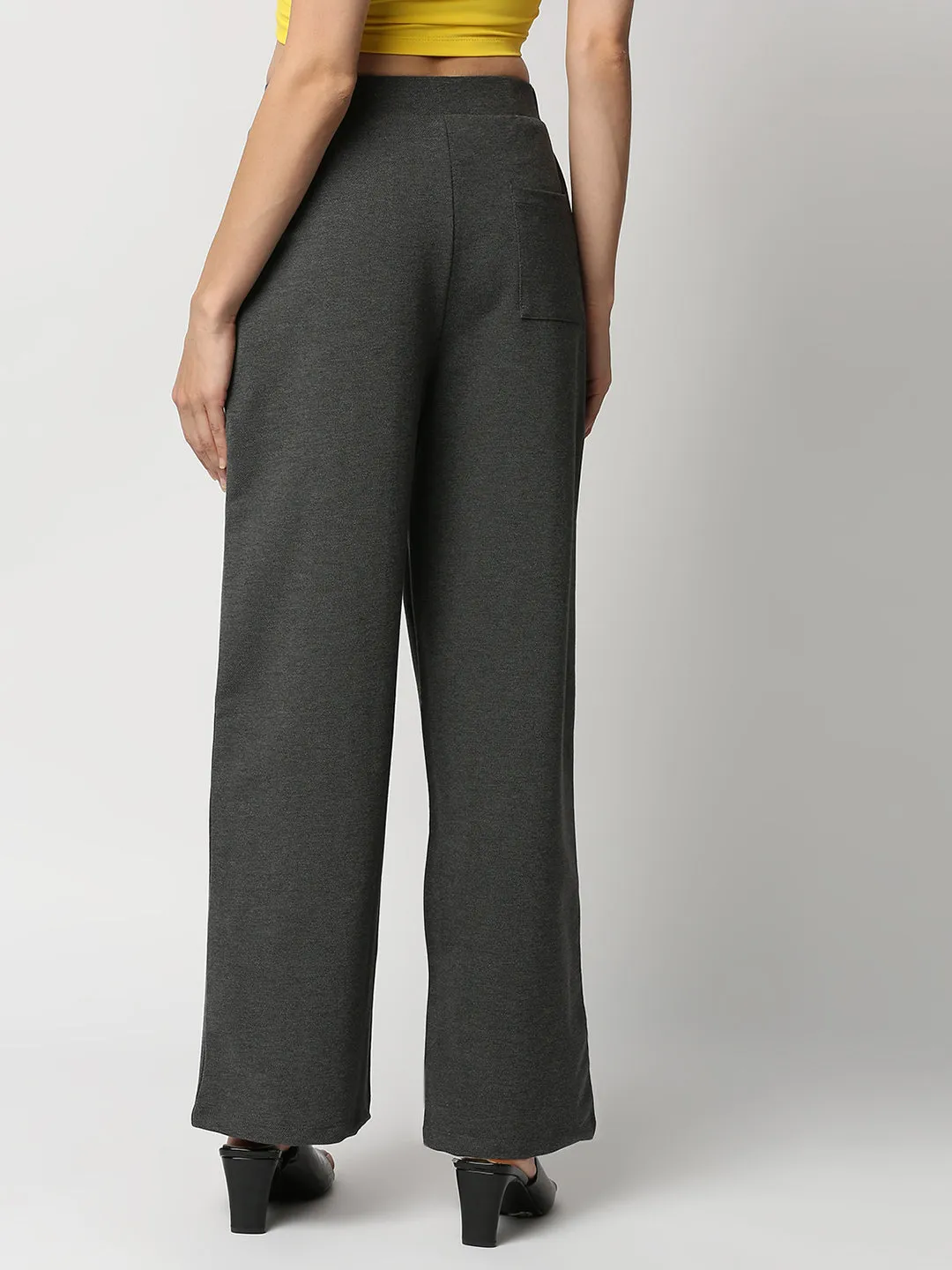Disrupt Womens High Rise Wide Leg Grey Pants