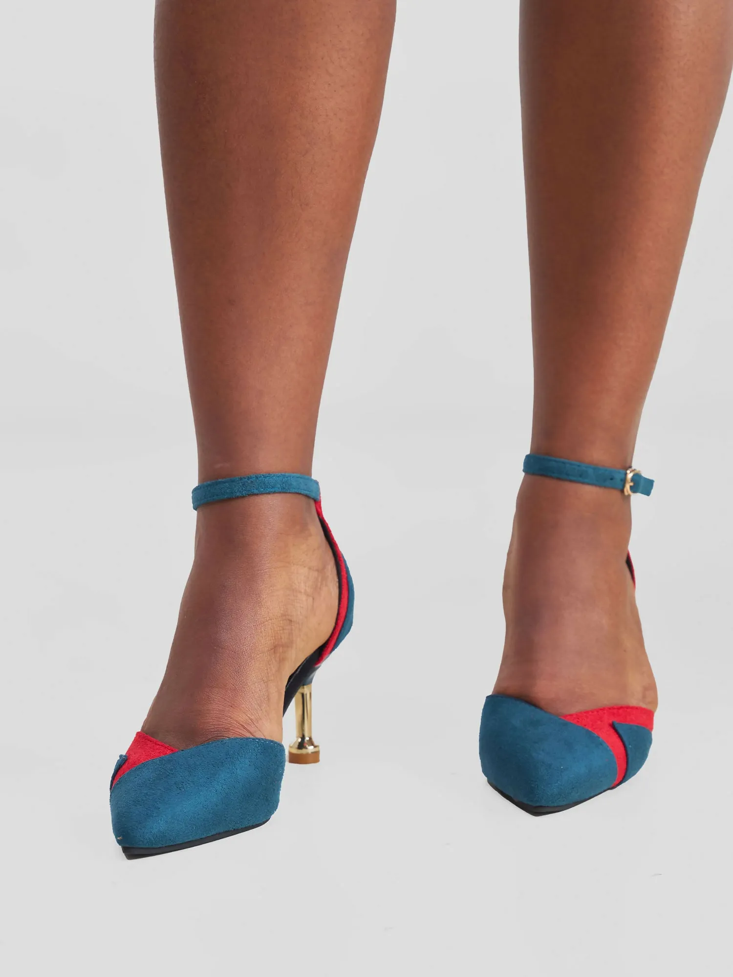 D'orsay Heel - Green / Red