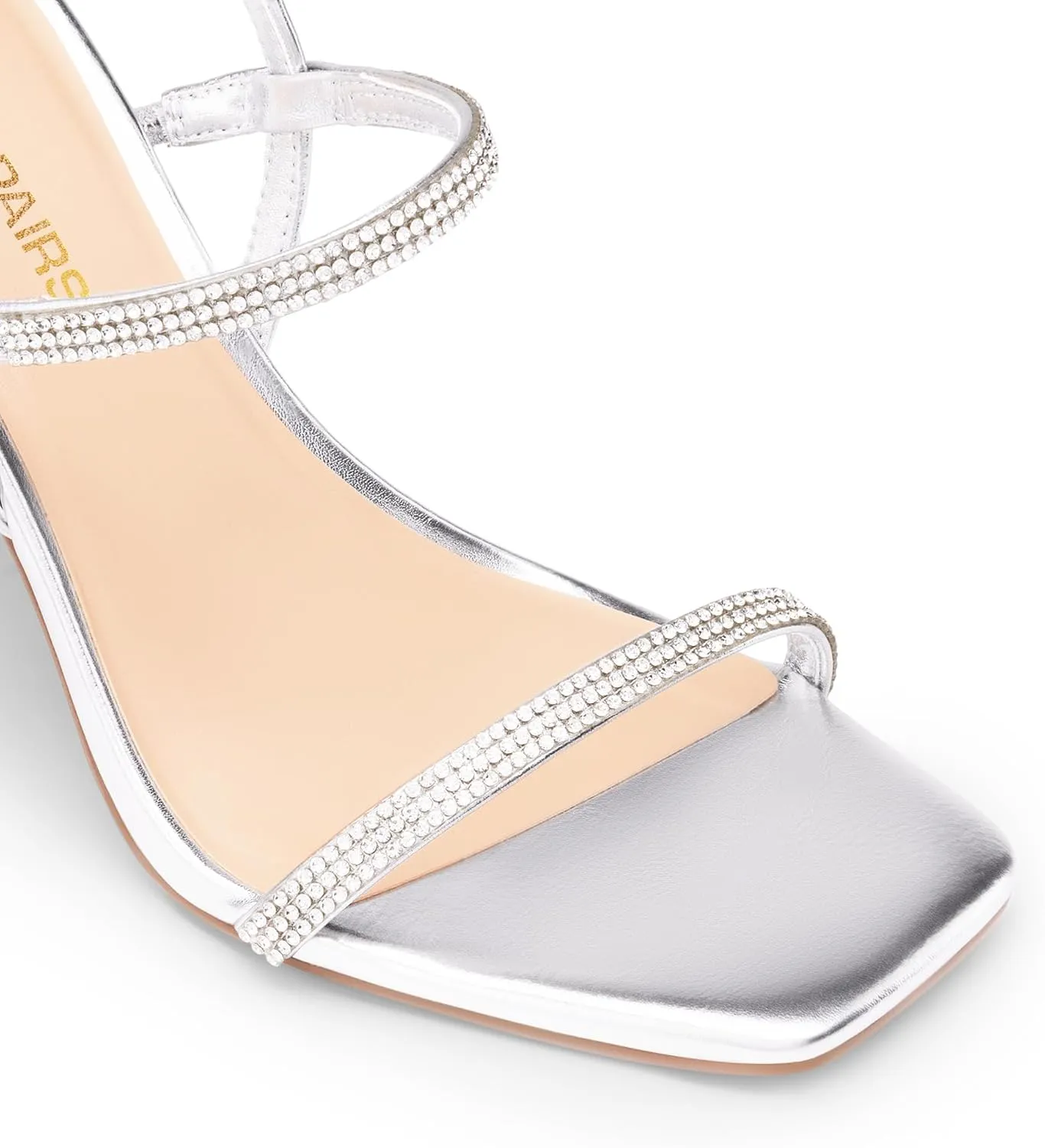DREAM PAIRS Womens Slingback Heels High Stilettos Open Square Toe Ankle Strap Pumps Sexy Comfort Strappy Dress Shoes Wedding Bridal Heeled Sandals
