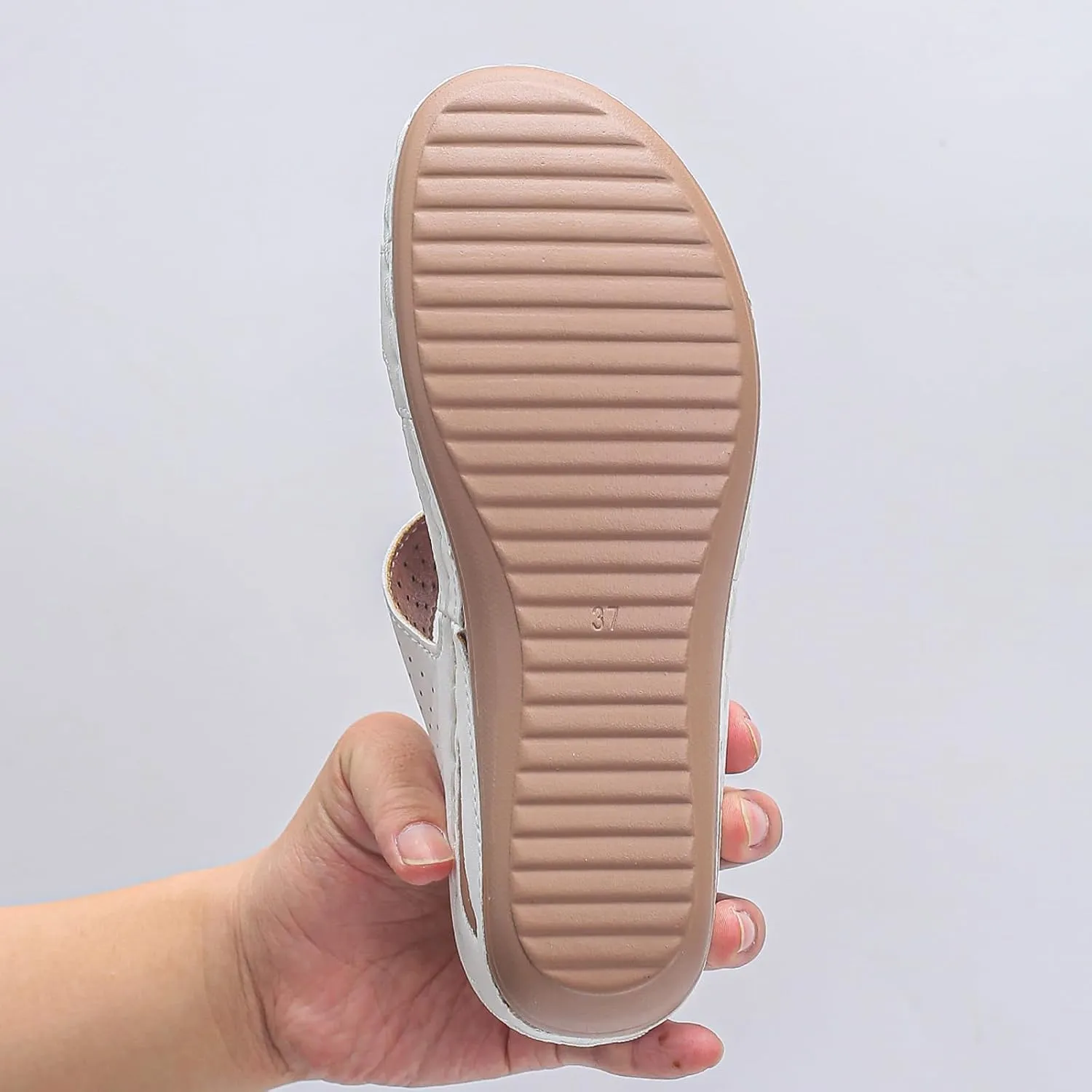 Dressy Sandal Women's Wedge Heel Open Toe Fish Mouth Sandals Fashion Flower Decoration Bohemian Sandals