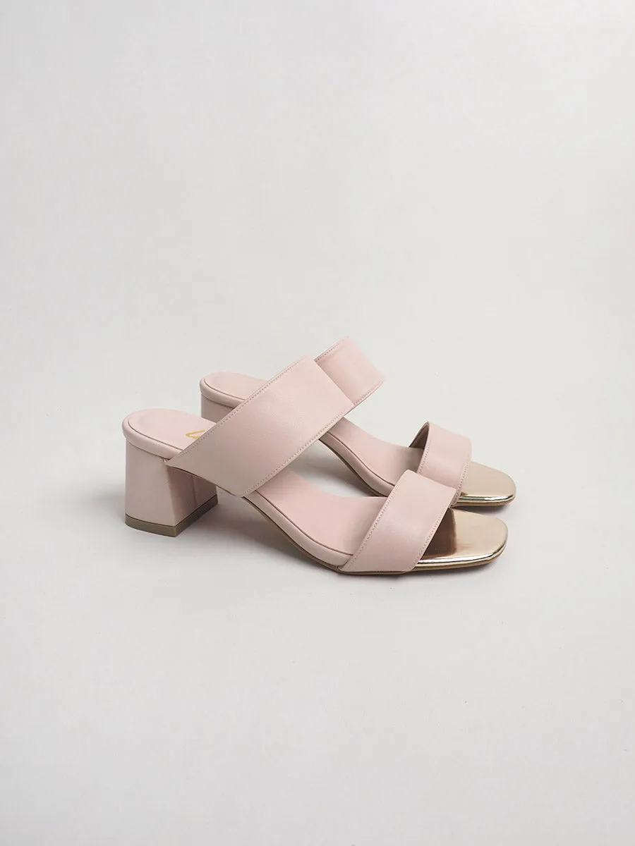 DUO-SLIDERS on block heels
