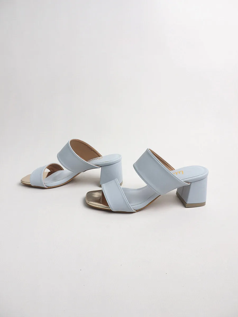 DUO-SLIDERS on block heels