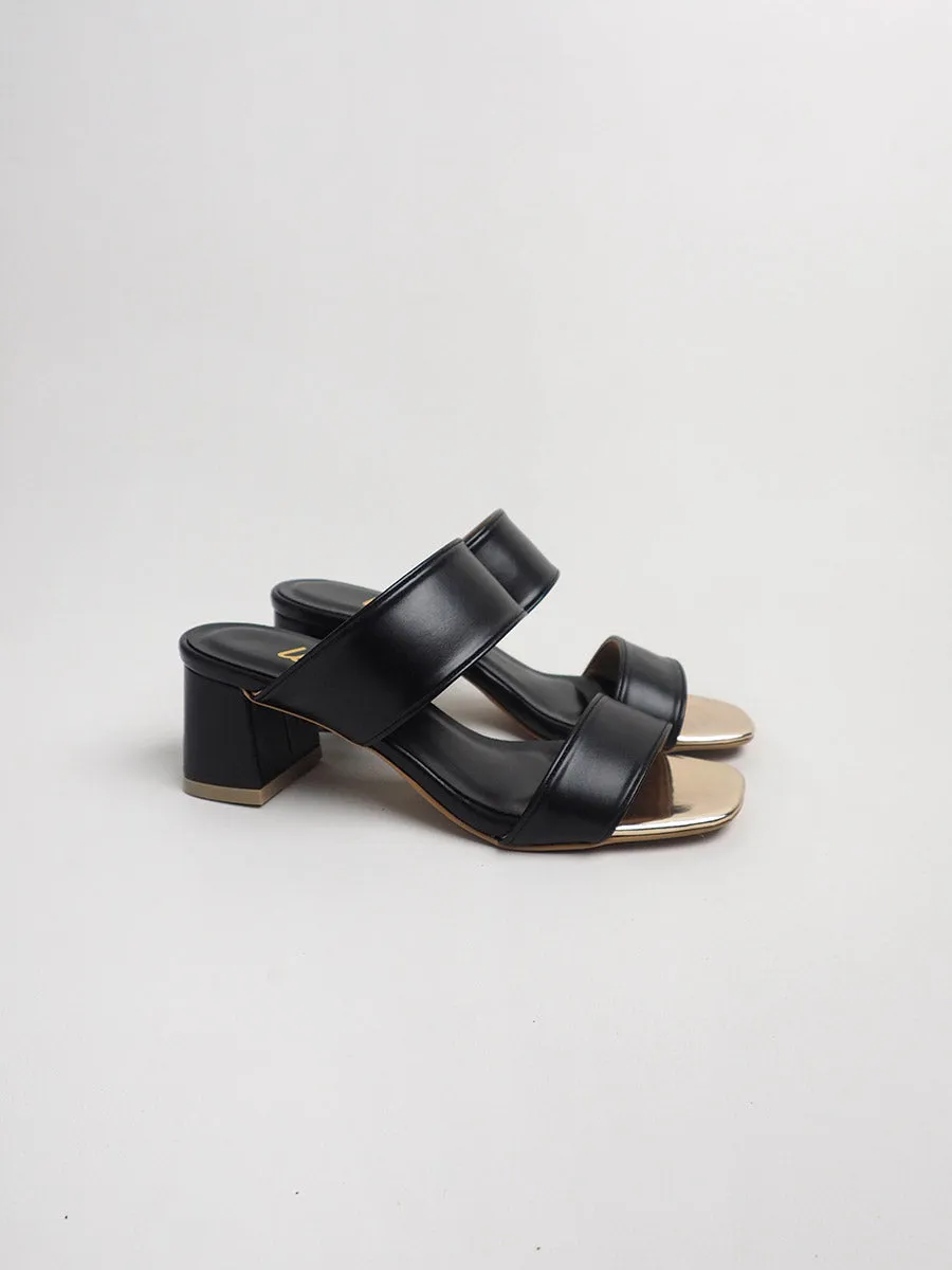 DUO-SLIDERS on block heels