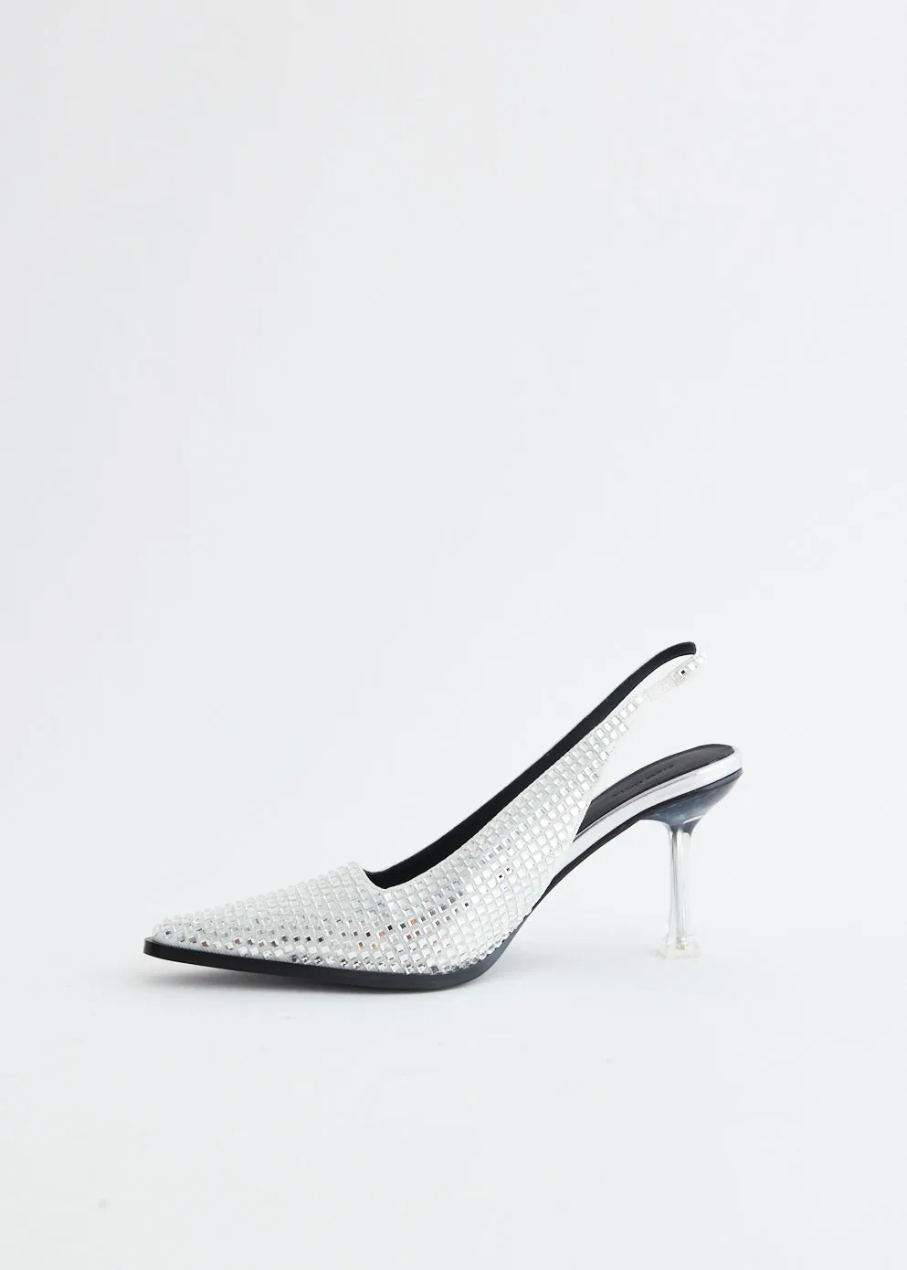 Eiffel 1964 Mirror Metal Cap Sling Back Heels