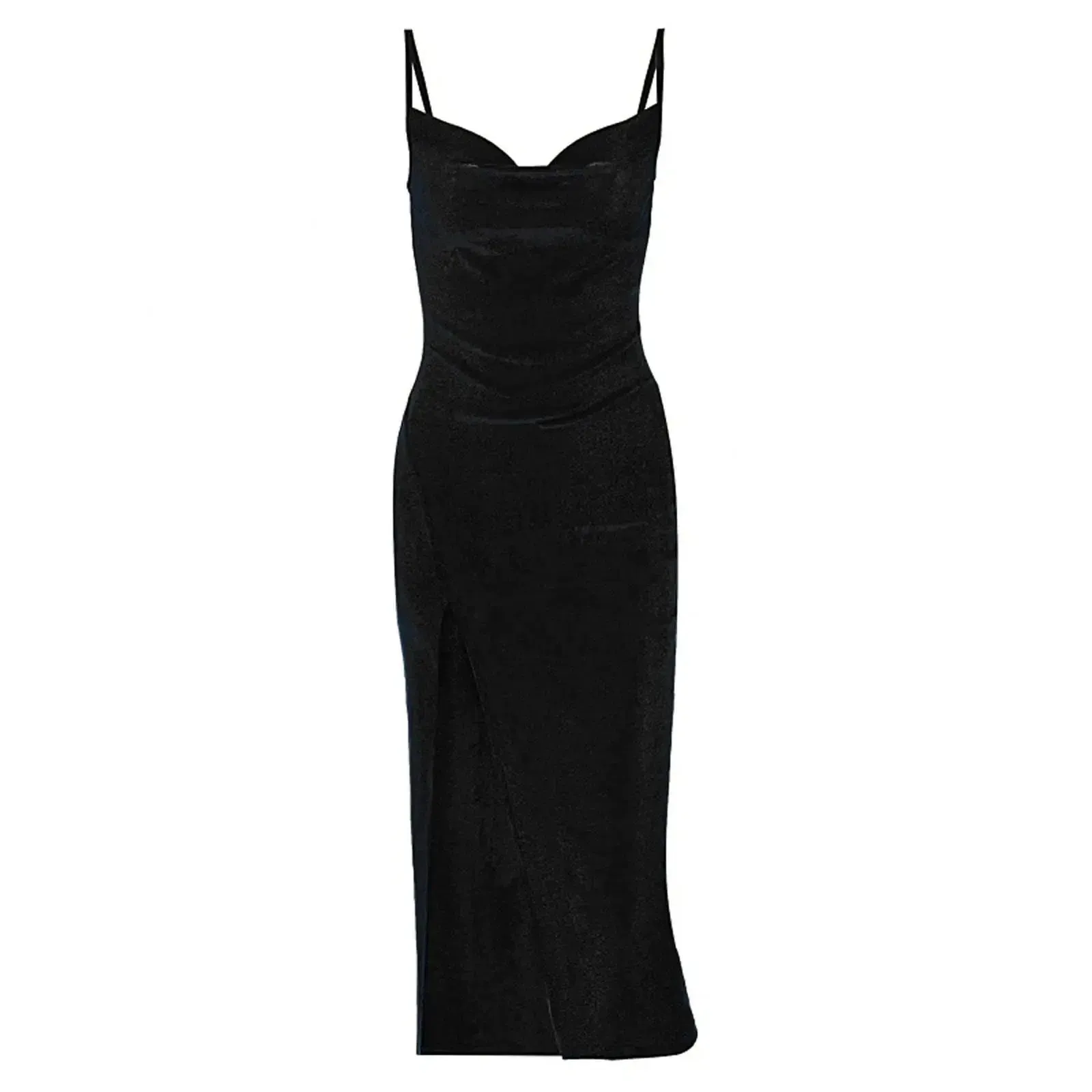 Elegant Velvet Spaghetti Straps Bodycon Dress for Parties