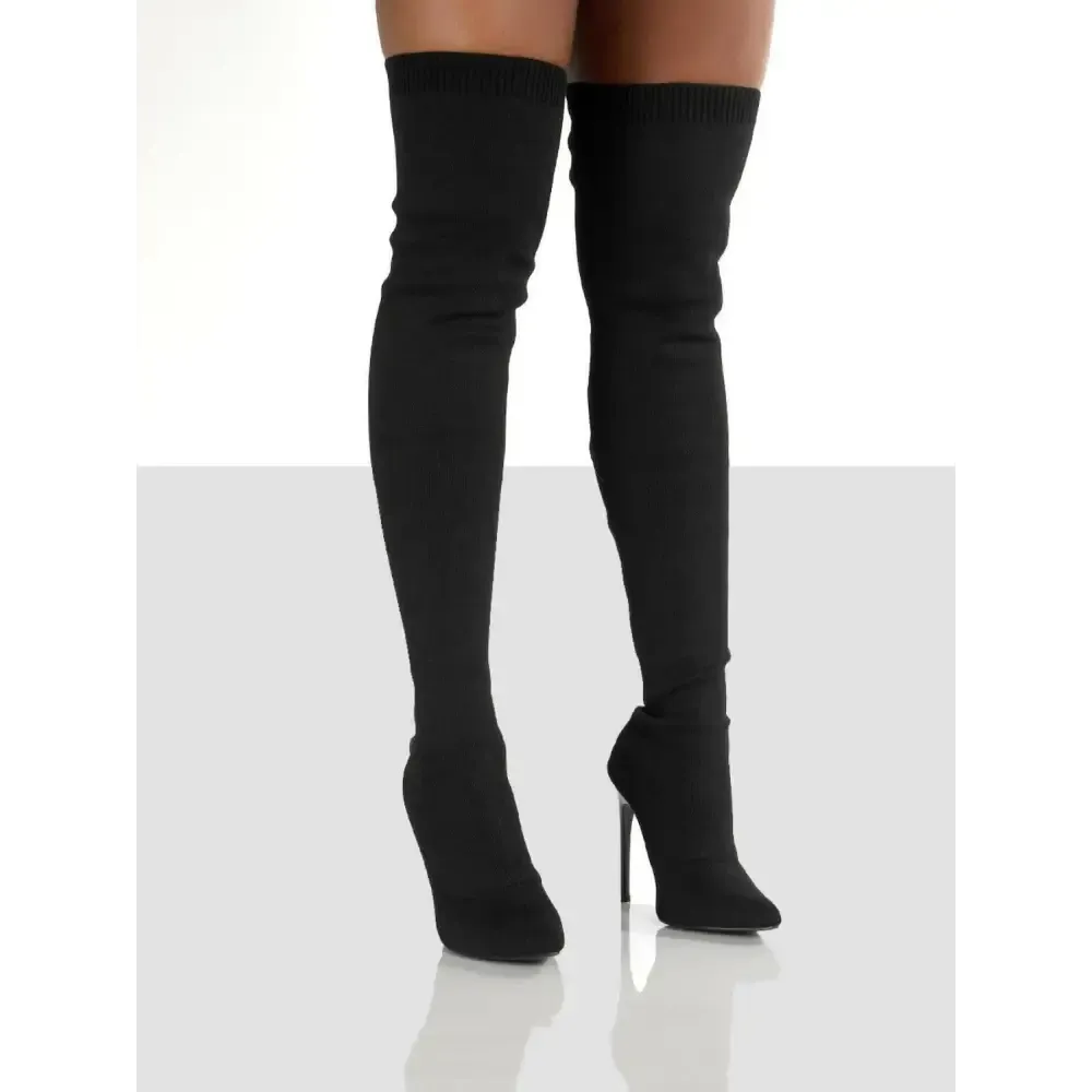 Elevate Your Wardrobe with Luxury Fashion for Woman Knee Stiletto Boots