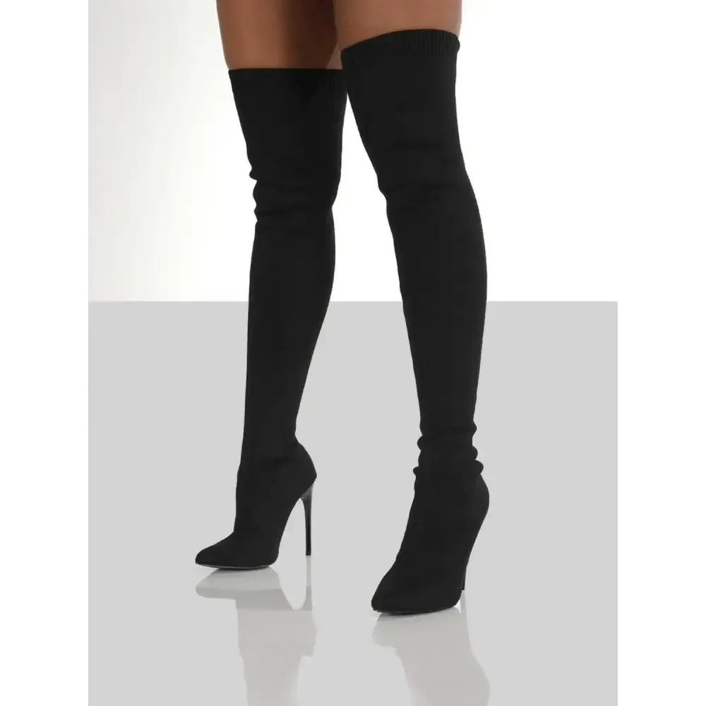Elevate Your Wardrobe with Luxury Fashion for Woman Knee Stiletto Boots