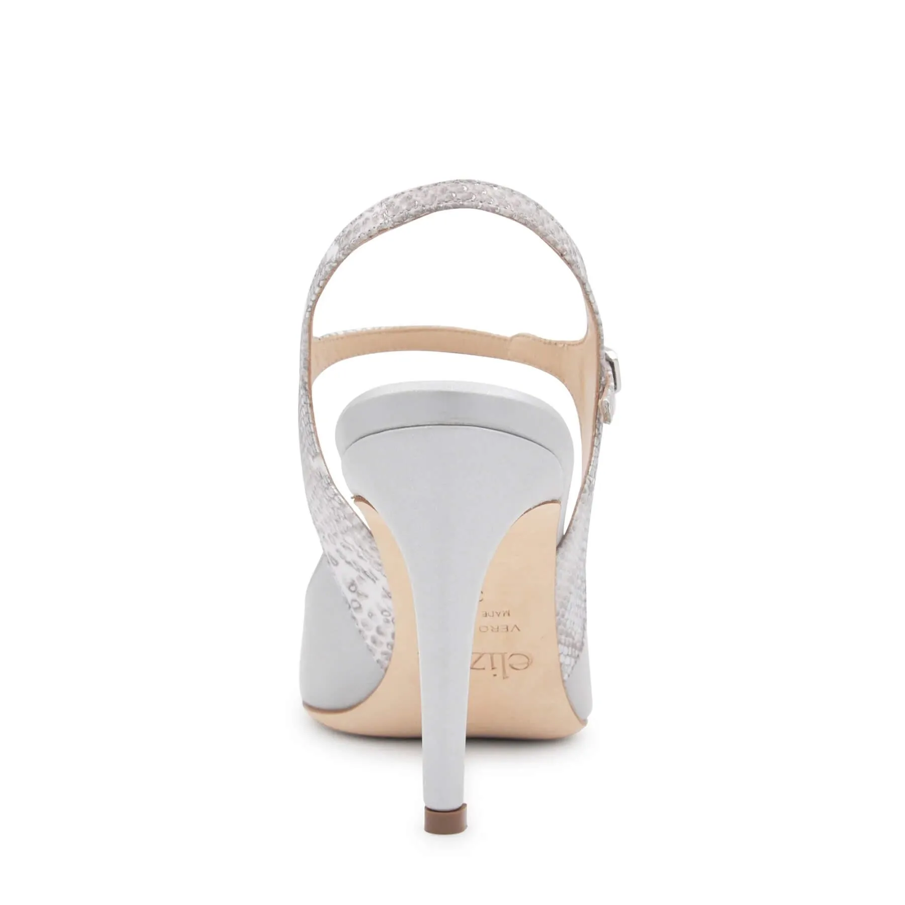 Elizee Frecia Pump - Silver Metallic Leather High Heels