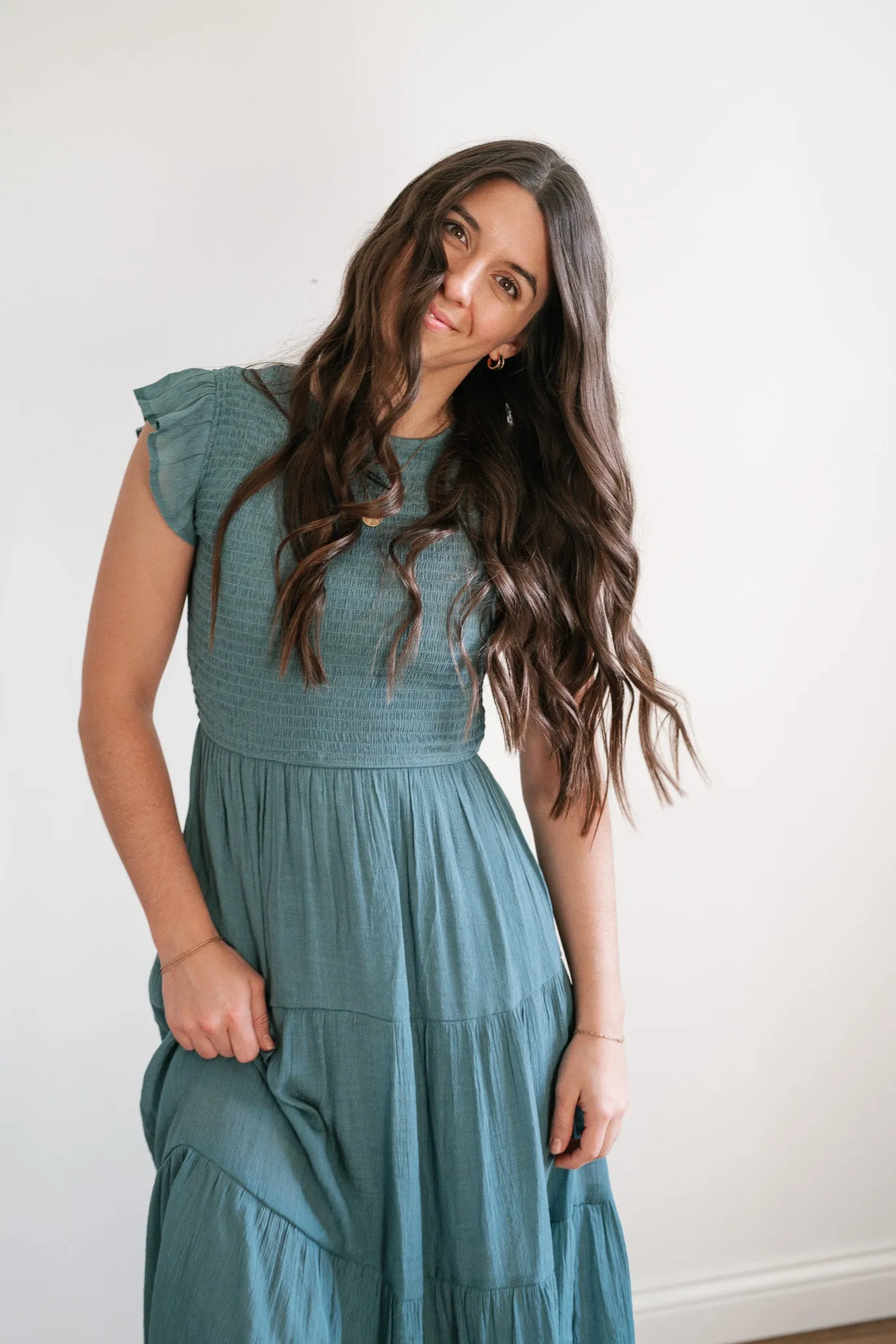 Ella May Smocked Tiered Dress