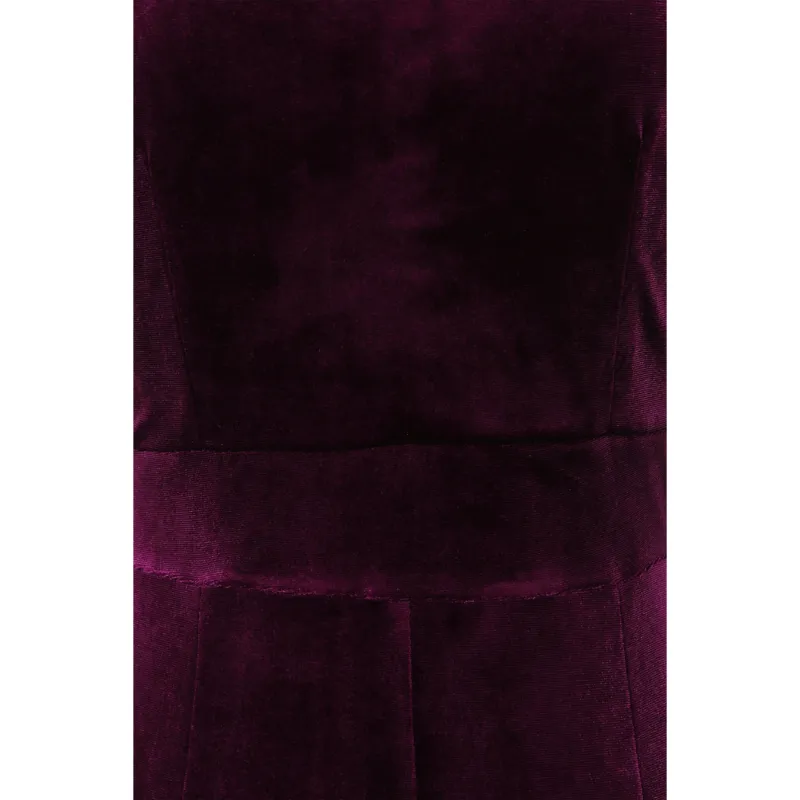 Elsie Dress - Plum Velvet